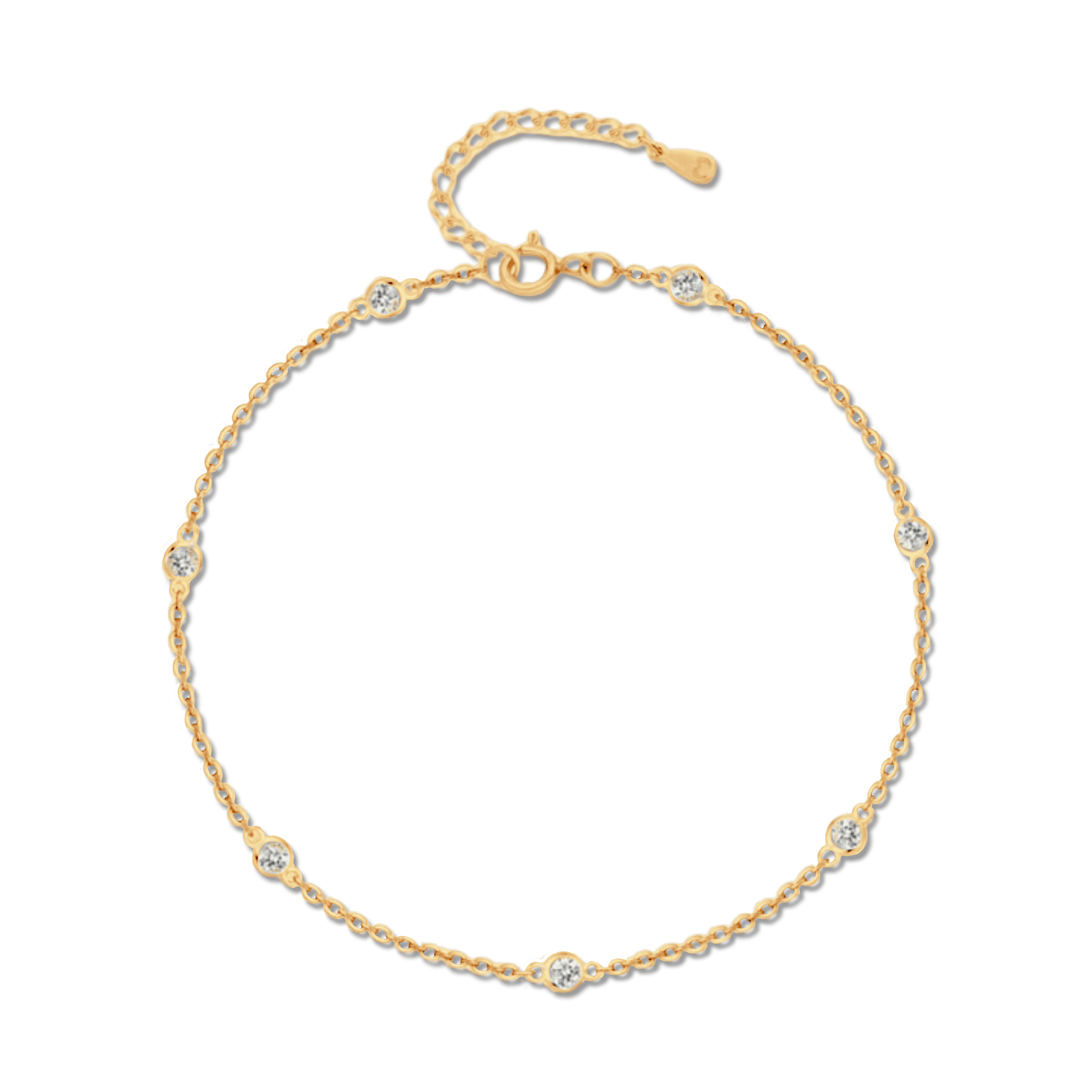 Diamonds Anklet - Milas Jewels Shop