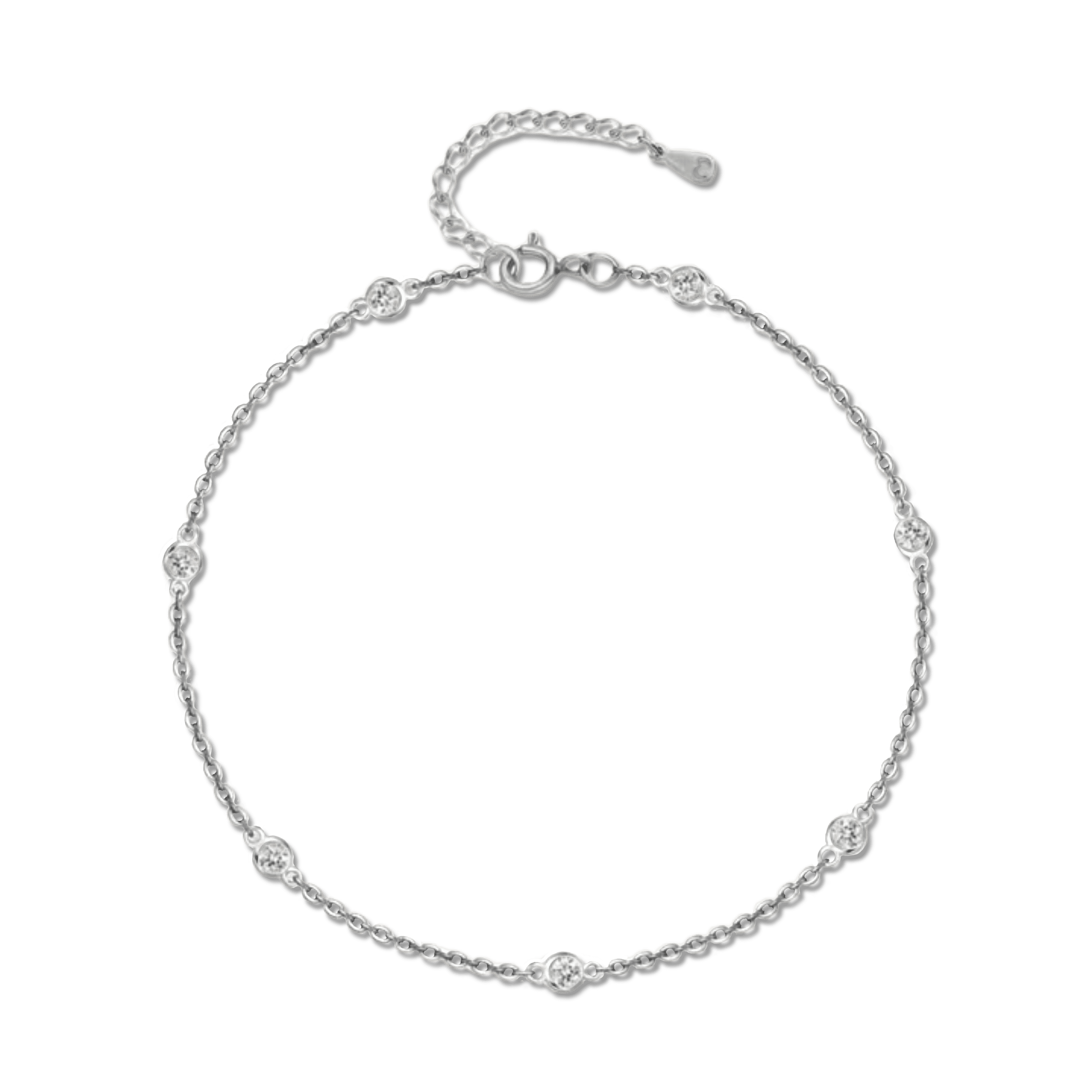 Diamonds Anklet - Milas Jewels Shop