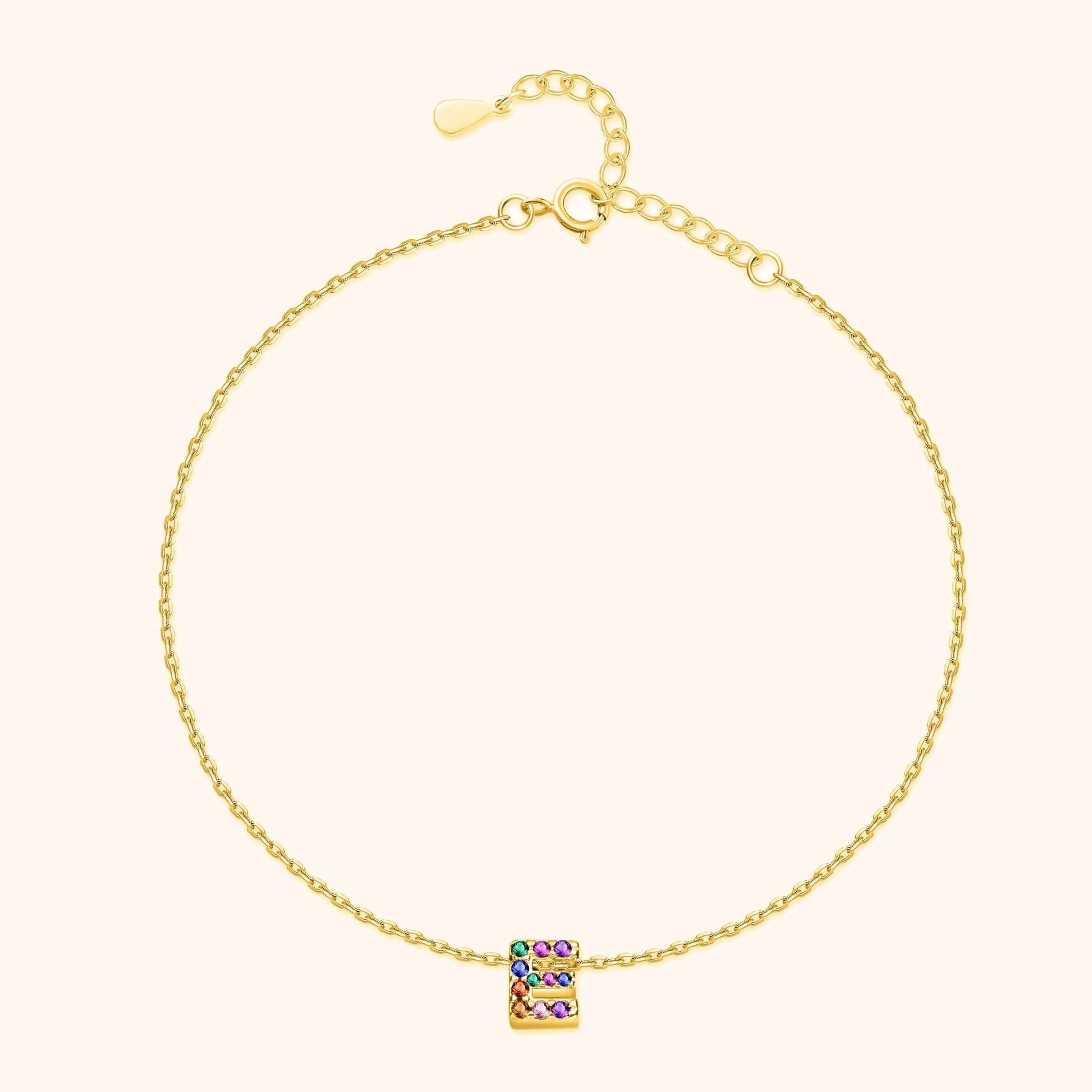 Irising Initial Anklet - Milas Jewels Shop
