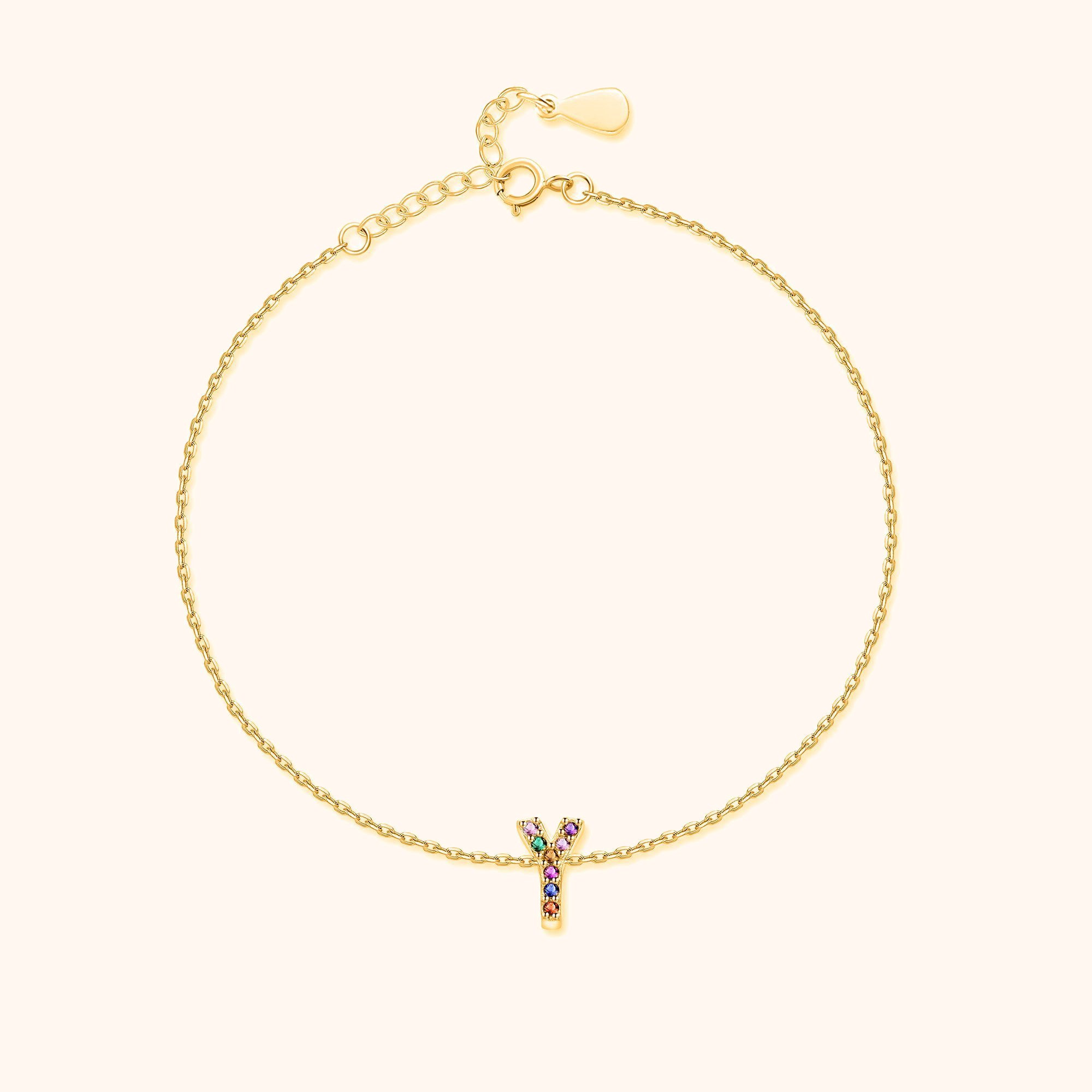 Irising Initial Anklet - Milas Jewels Shop