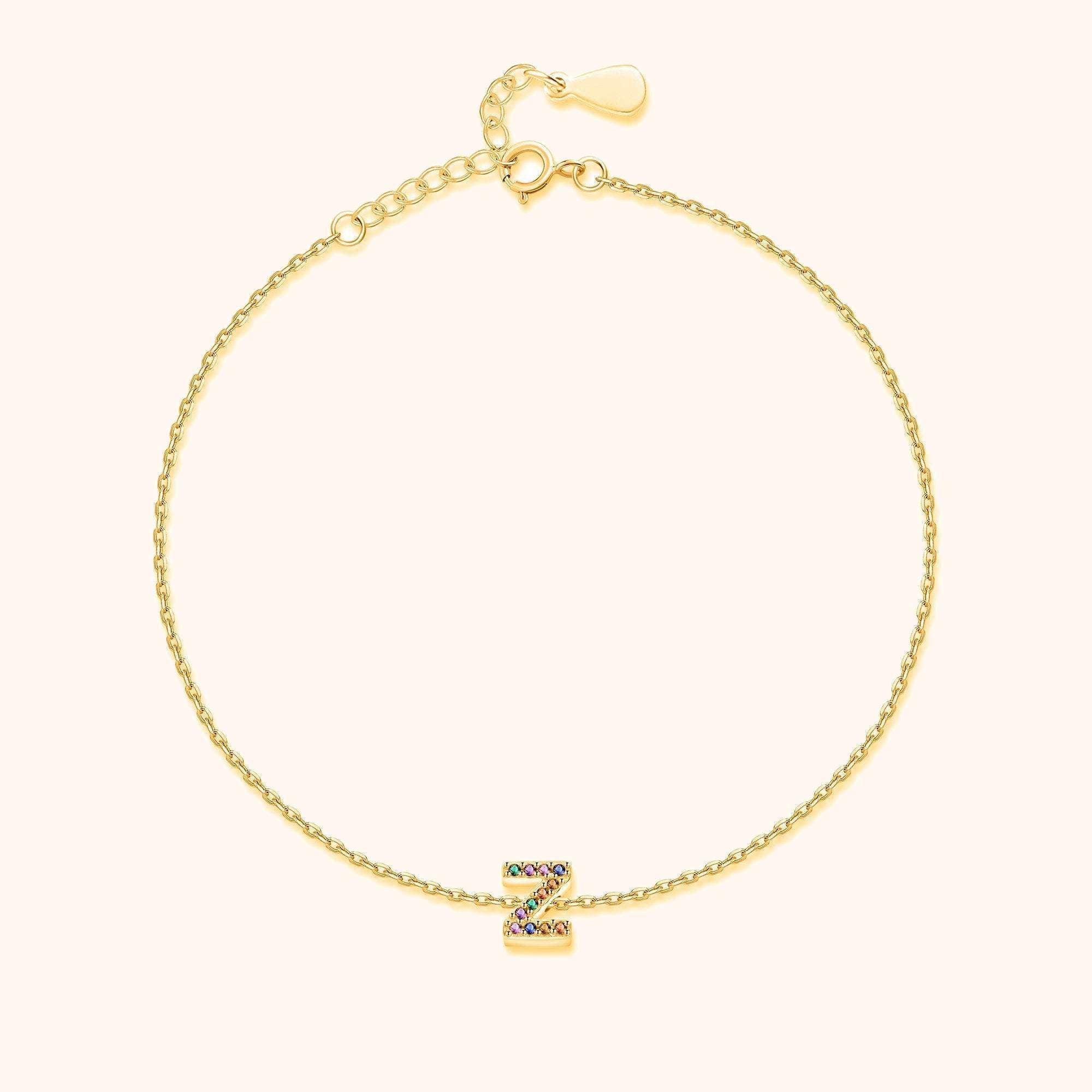 Irising Initial Anklet - Milas Jewels Shop