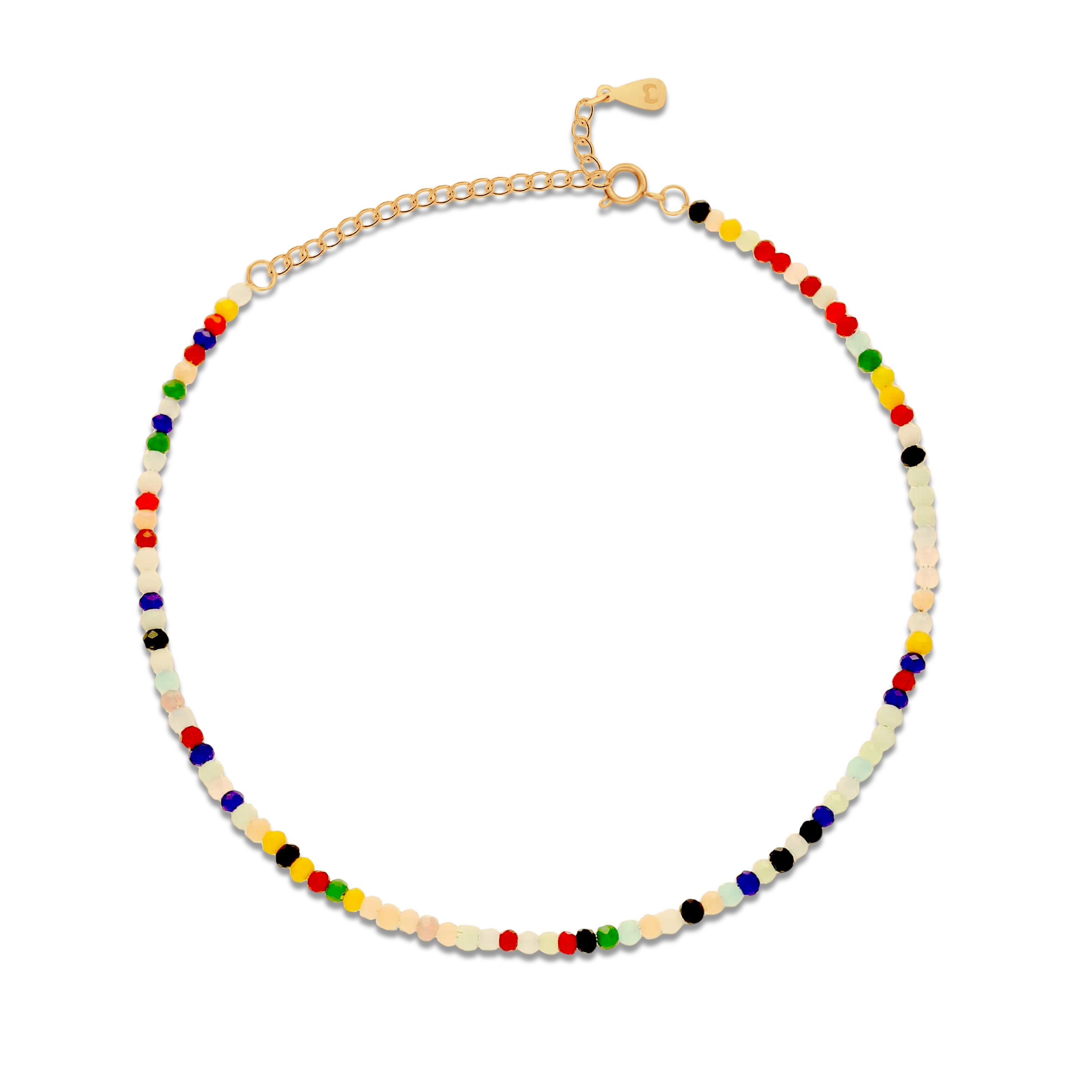 Color Stones Anklet - Milas Jewels Shop