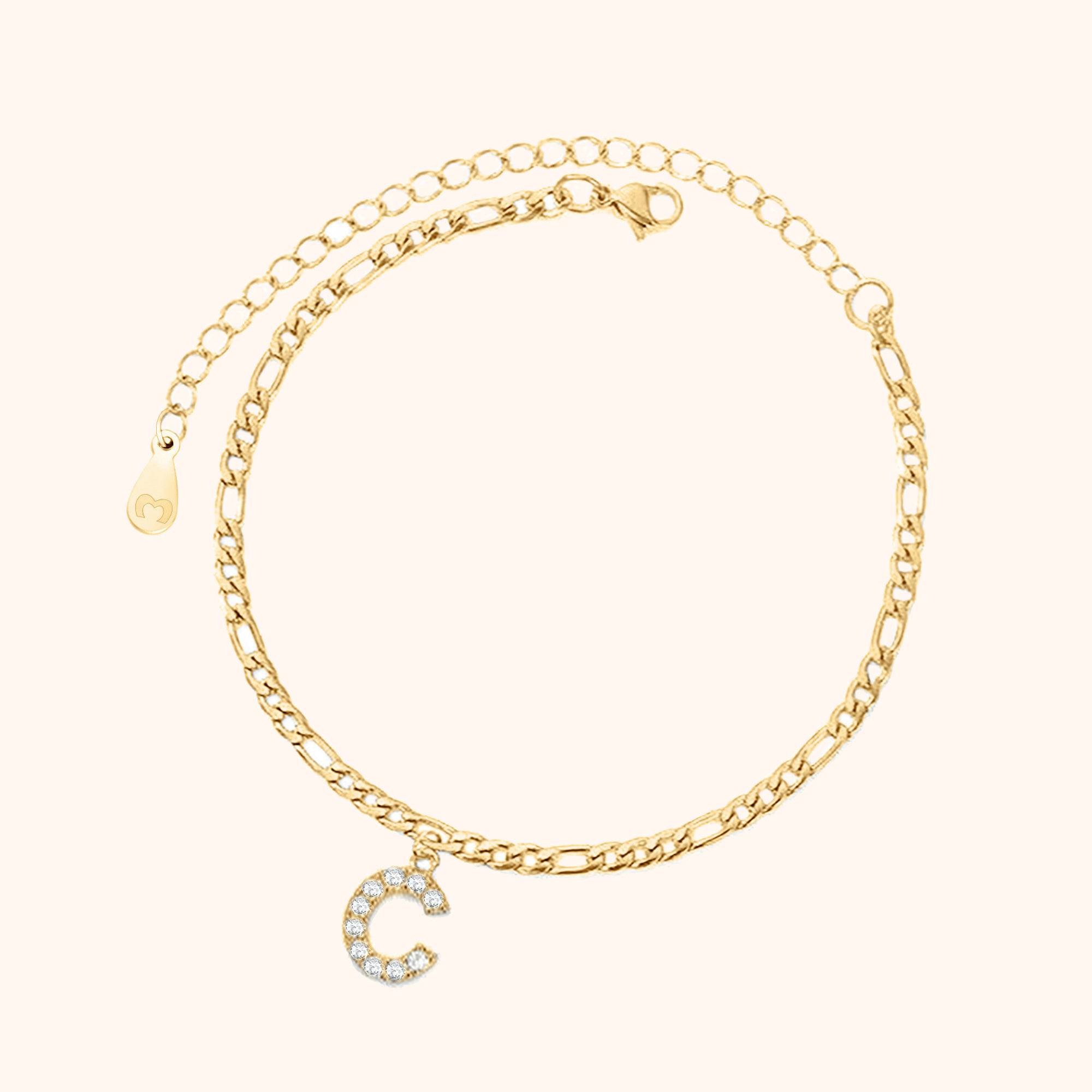 Initials Anklet - Milas Jewels Shop