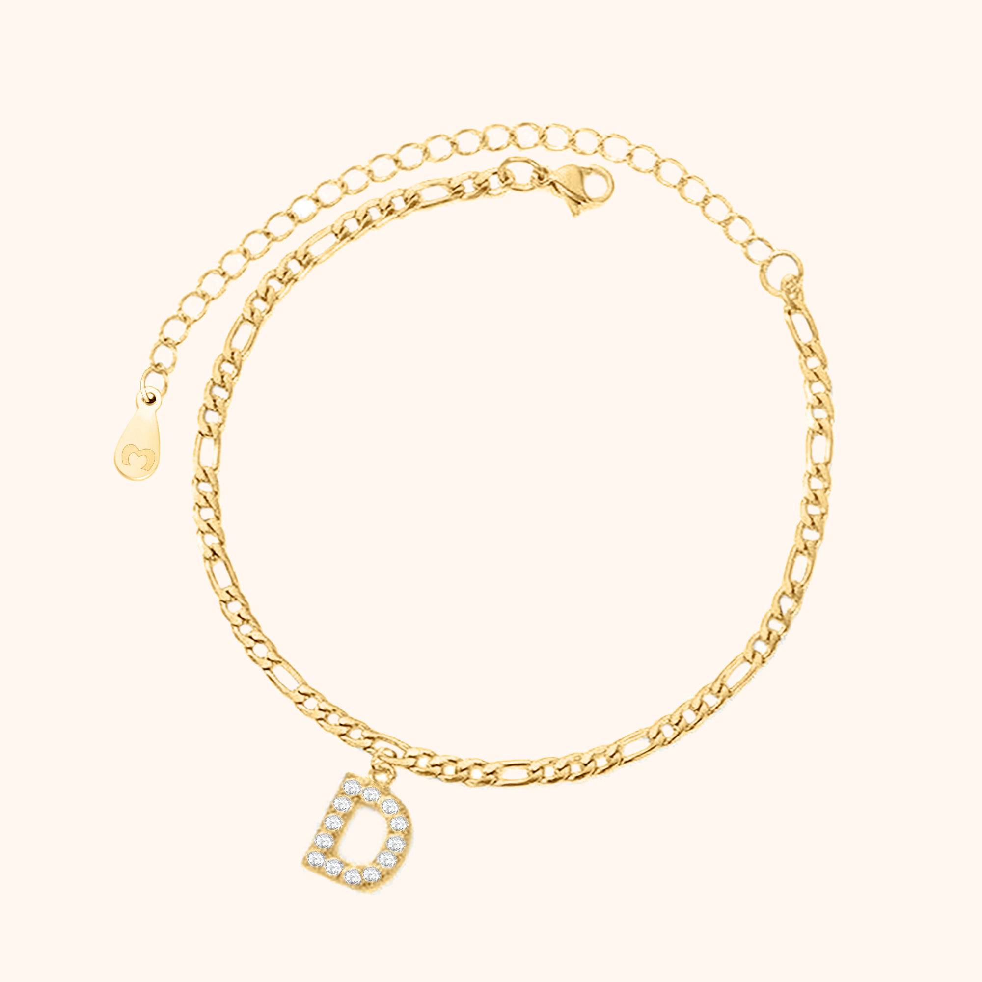 Initials Anklet - Milas Jewels Shop