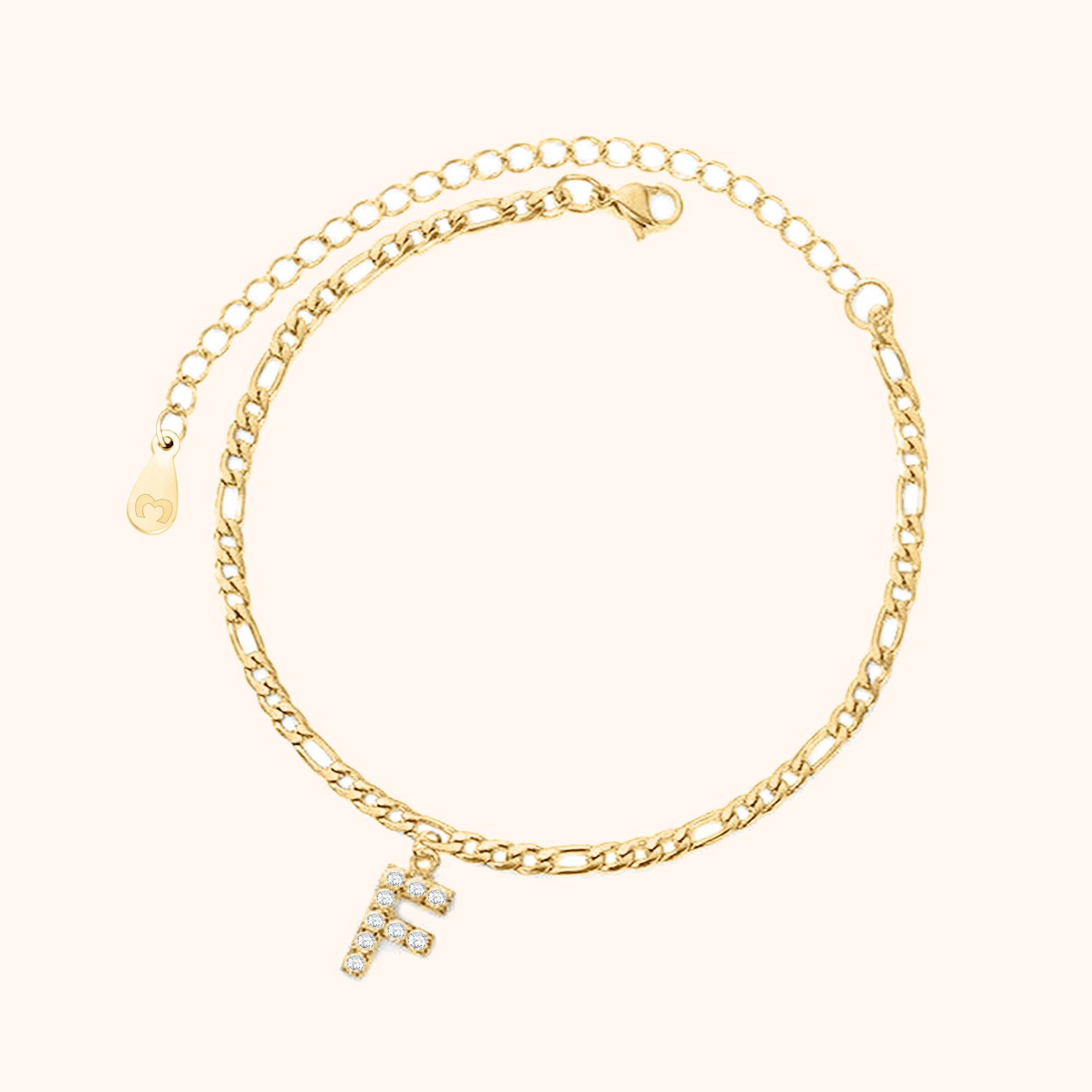 Initials Anklet - Milas Jewels Shop