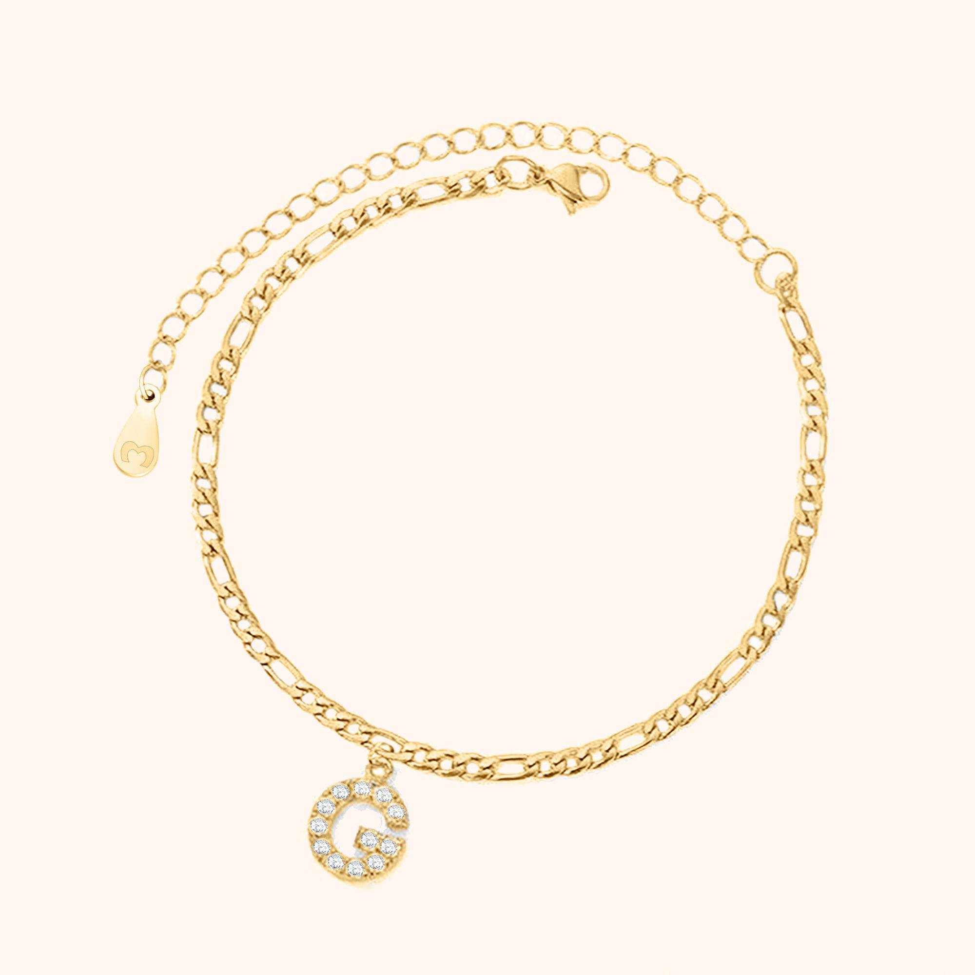 Initials Anklet - Milas Jewels Shop
