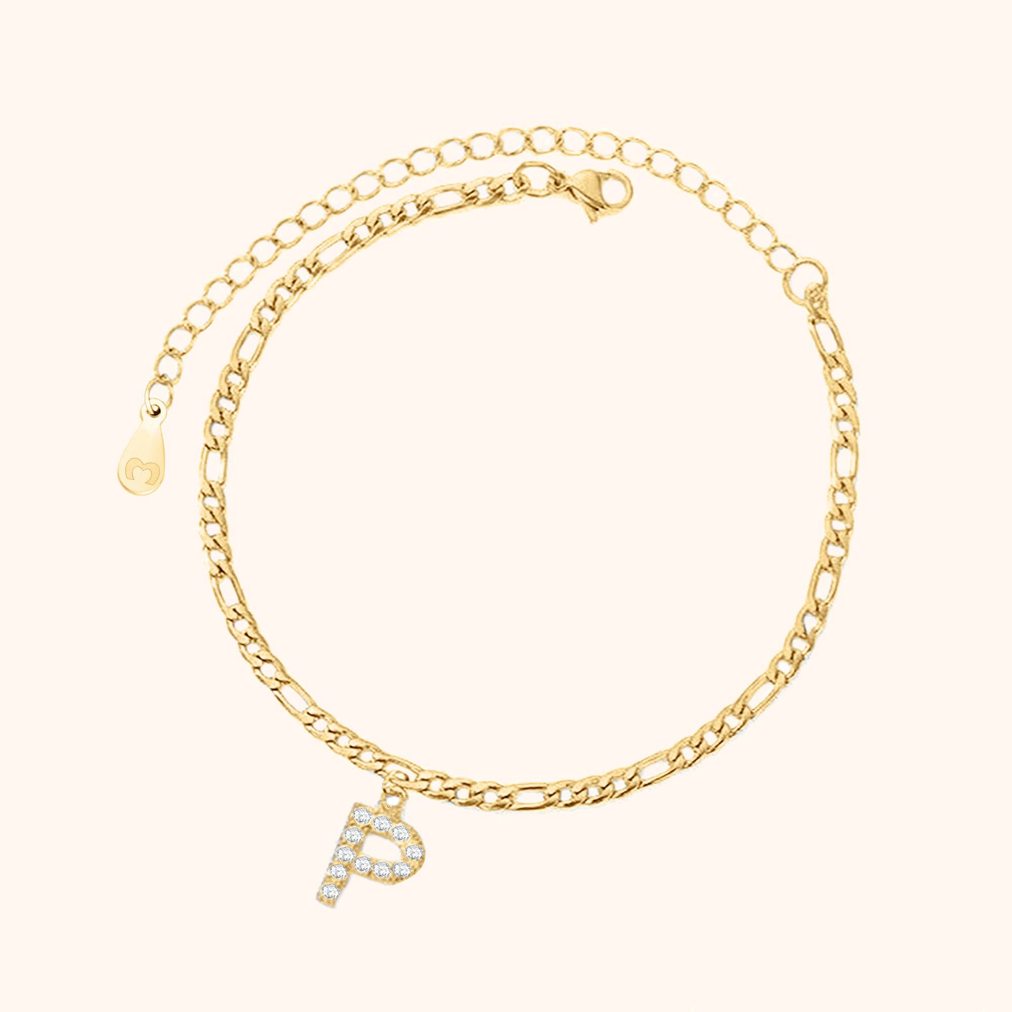 Initials Anklet - Milas Jewels Shop
