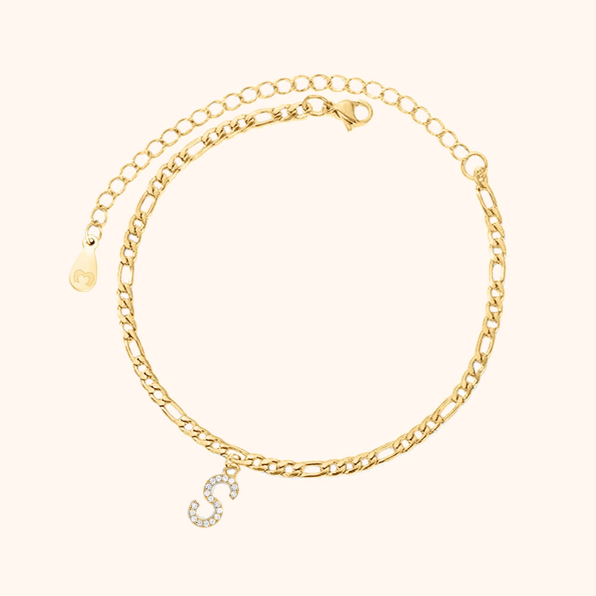 Initials Anklet - Milas Jewels Shop