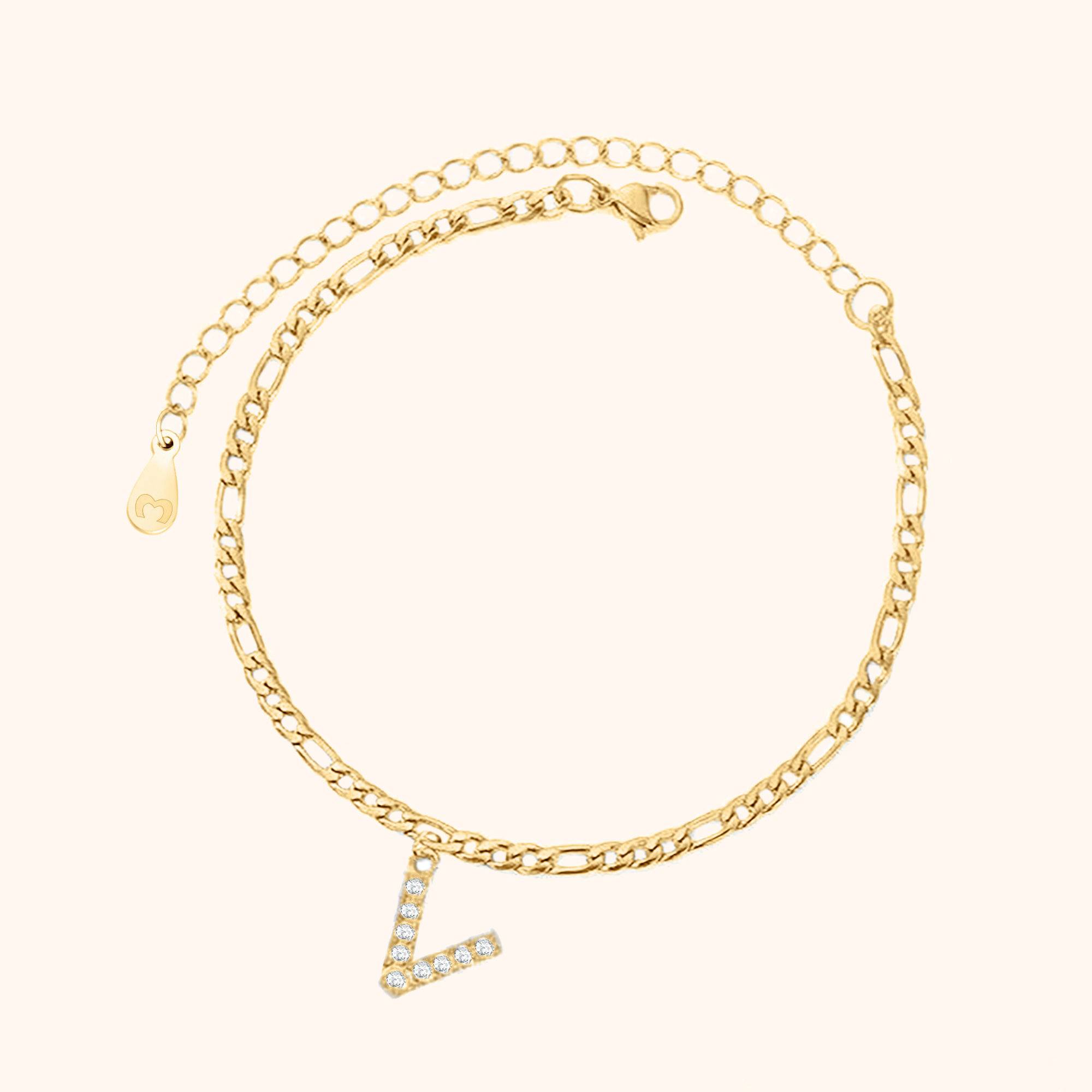 Initials Anklet - Milas Jewels Shop