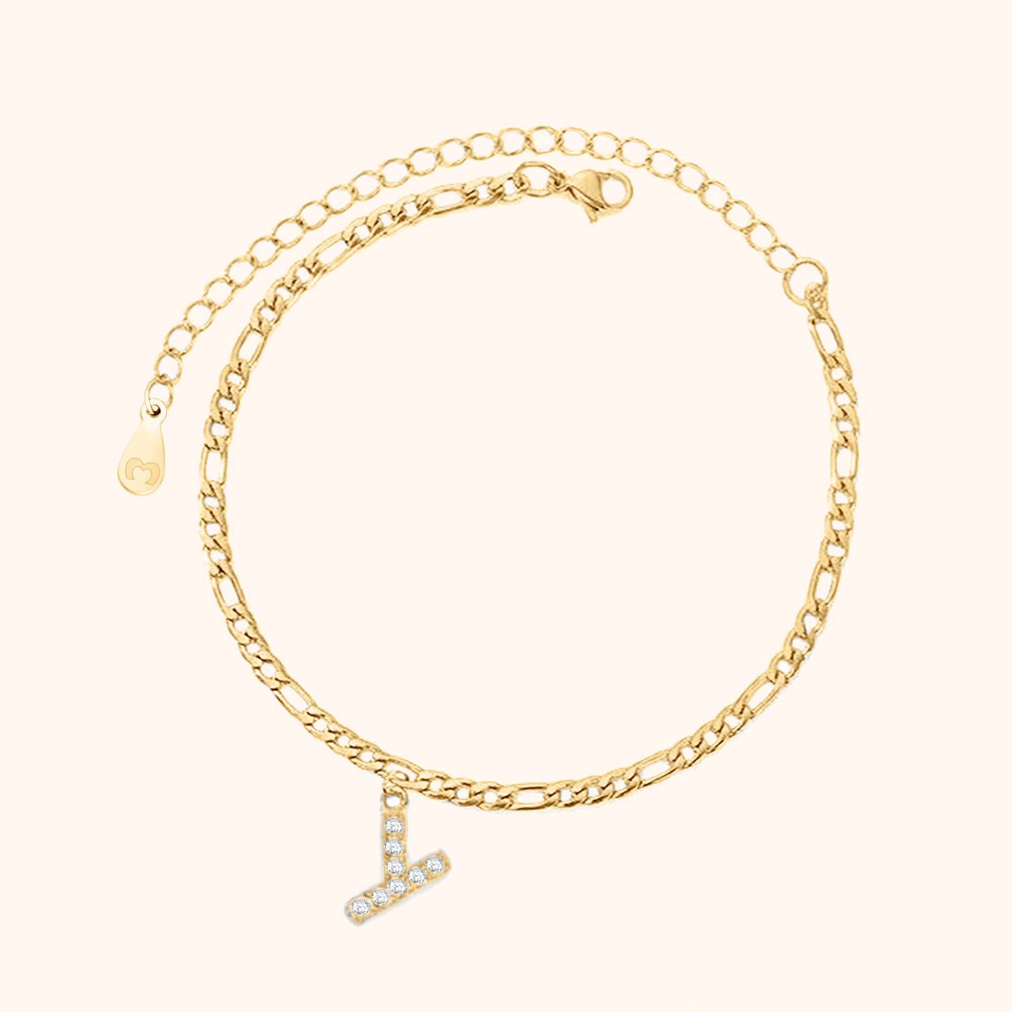 Initials Anklet - Milas Jewels Shop