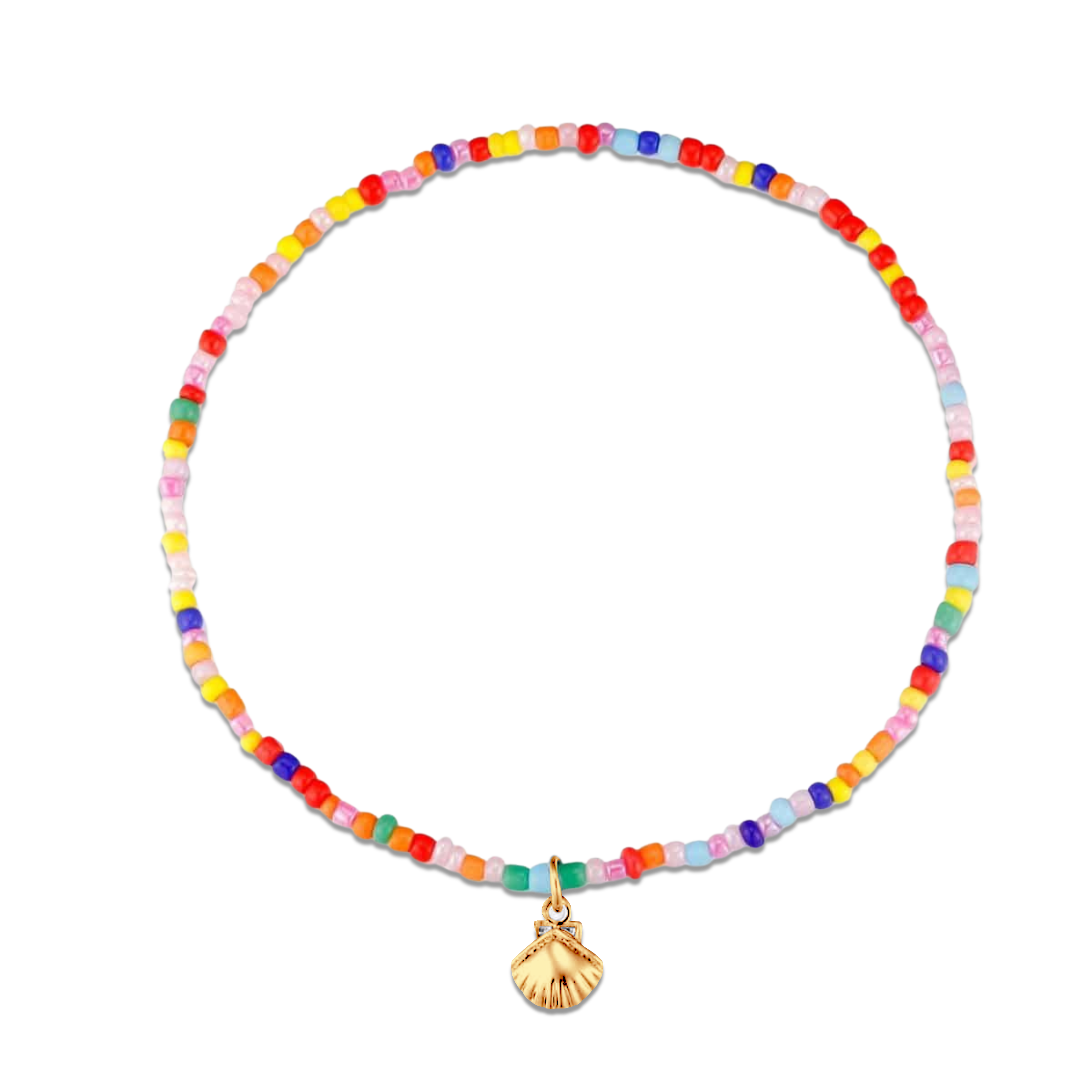 Multicolor Shell Anklet - Milas Jewels Shop