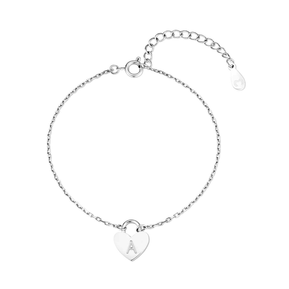 Initial Heart Bracelet - Milas Jewels Shop