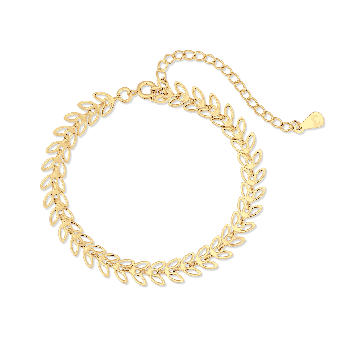 Herringbone Leaf Bracelet - Milas Jewels Shop