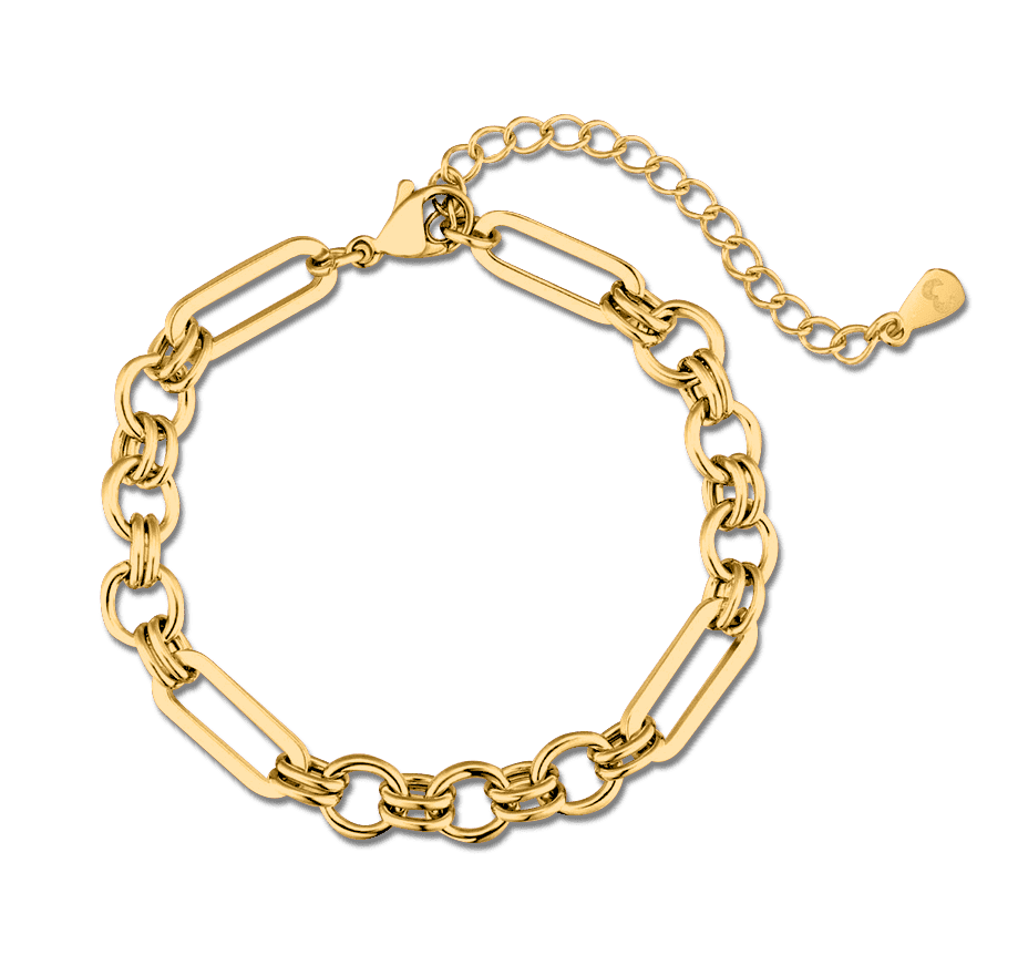 Ringed Link Bracelet - Milas Jewels Shop