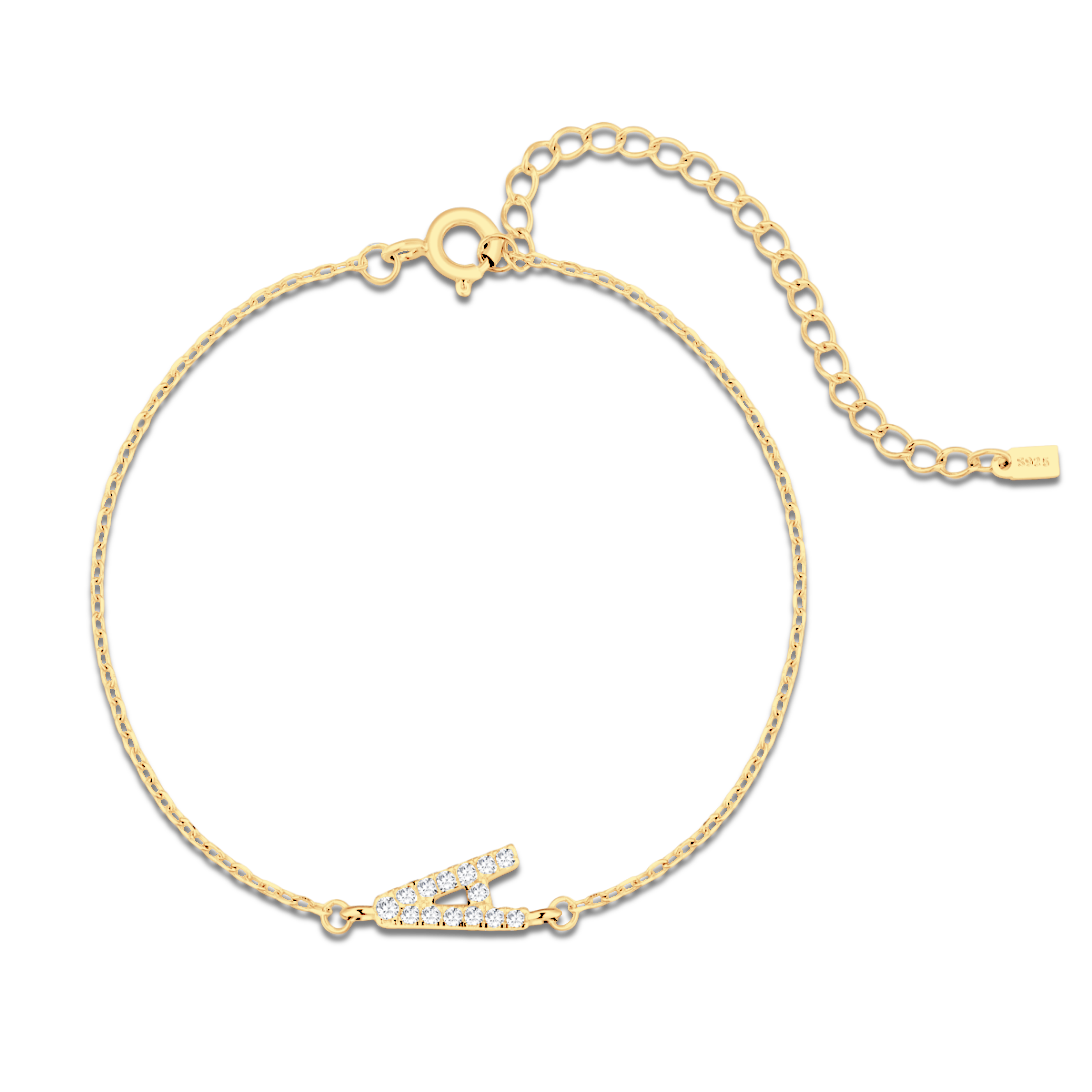 Alpha Letter Glitter Bracelet