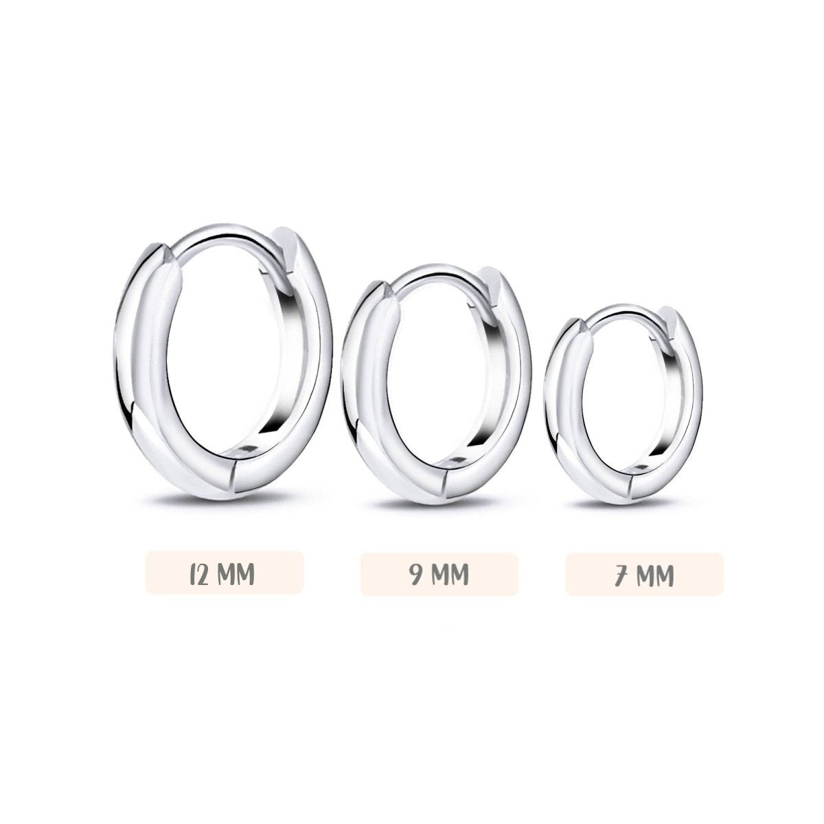 3-Hoops Earrings