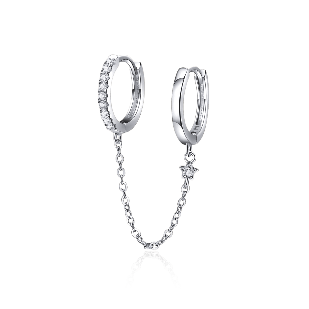 Hoop Chain Earrings - Milas Jewels Shop