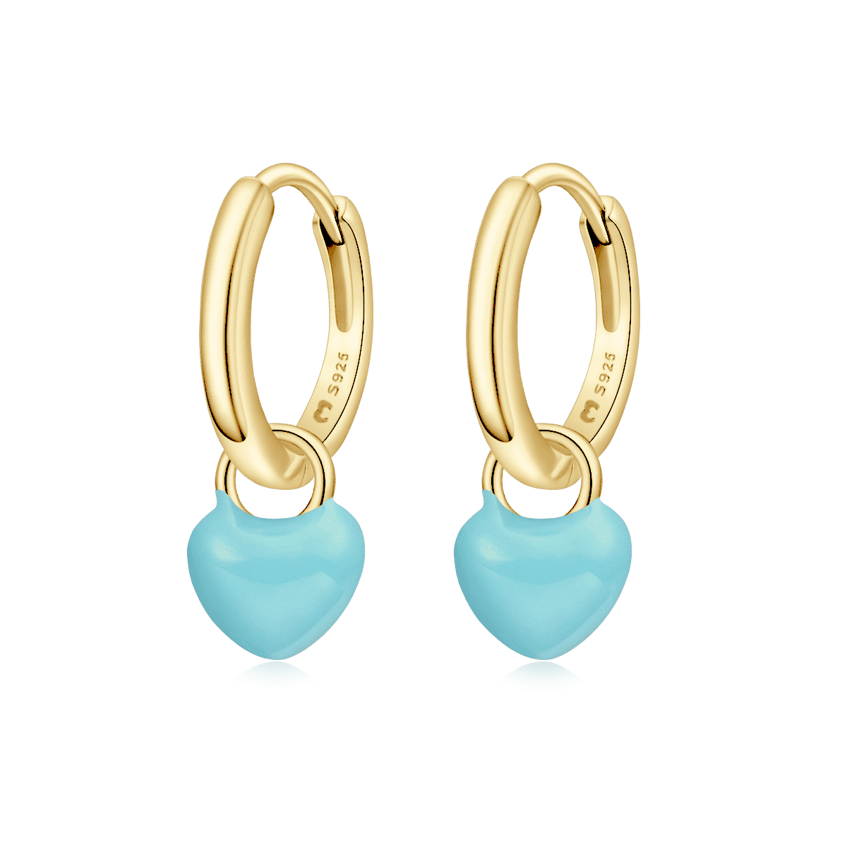 Heart Ring Hoops Earrings - Milas Jewels Shop