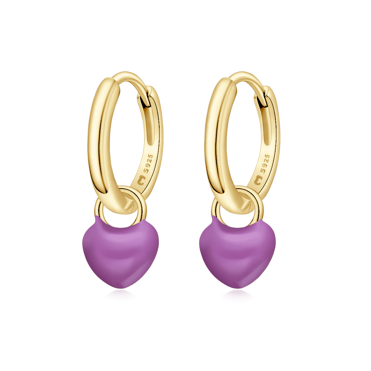 Heart Ring Hoops Earrings - Milas Jewels Shop