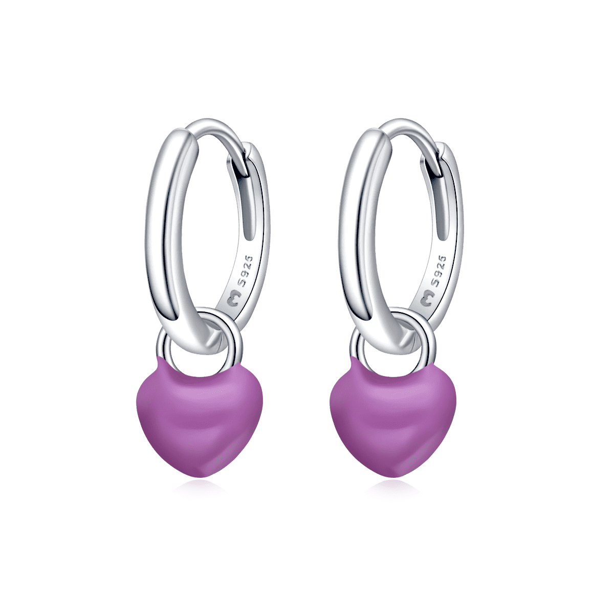 Heart Ring Hoops Earrings - Milas Jewels Shop