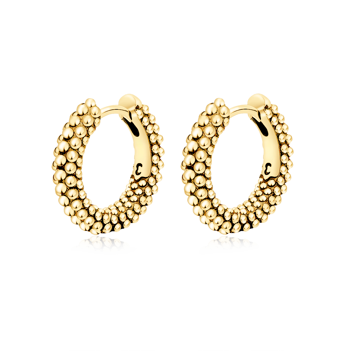 Ball Ring Hoops Earrings