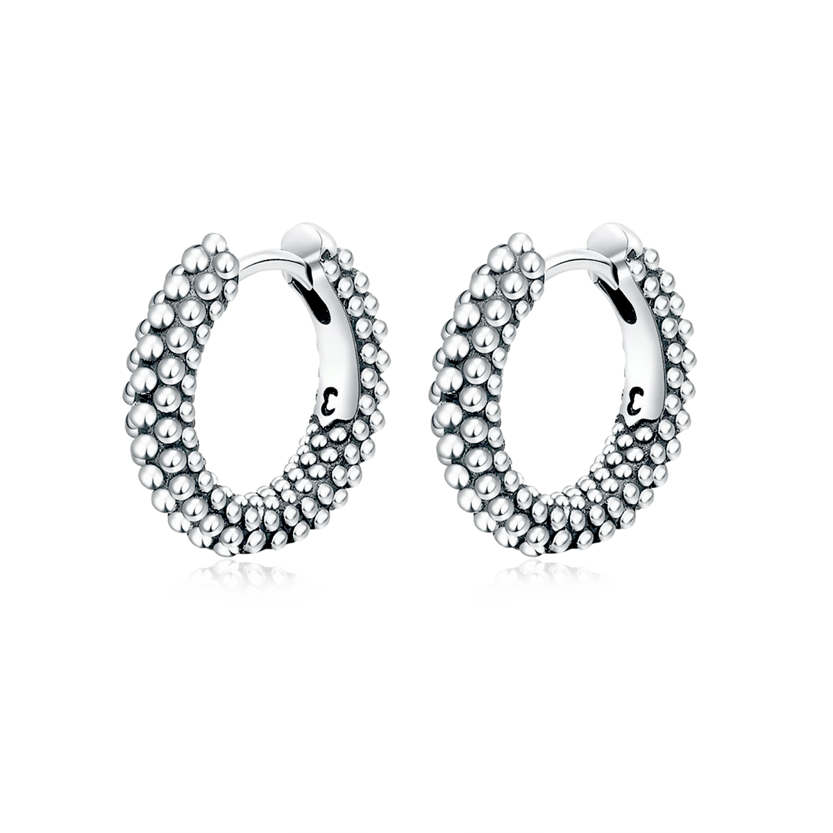 Ball Ring Hoops Earrings