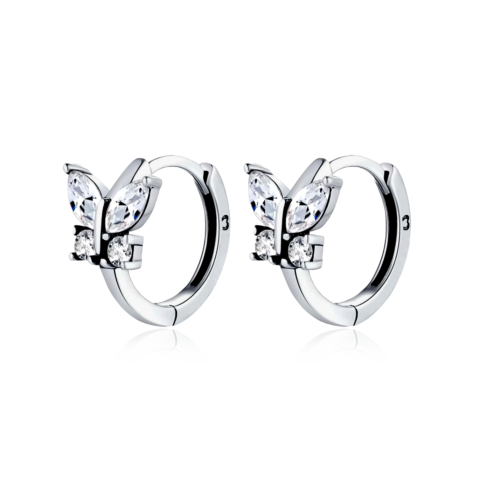 Crystal Butterfly Earrings
