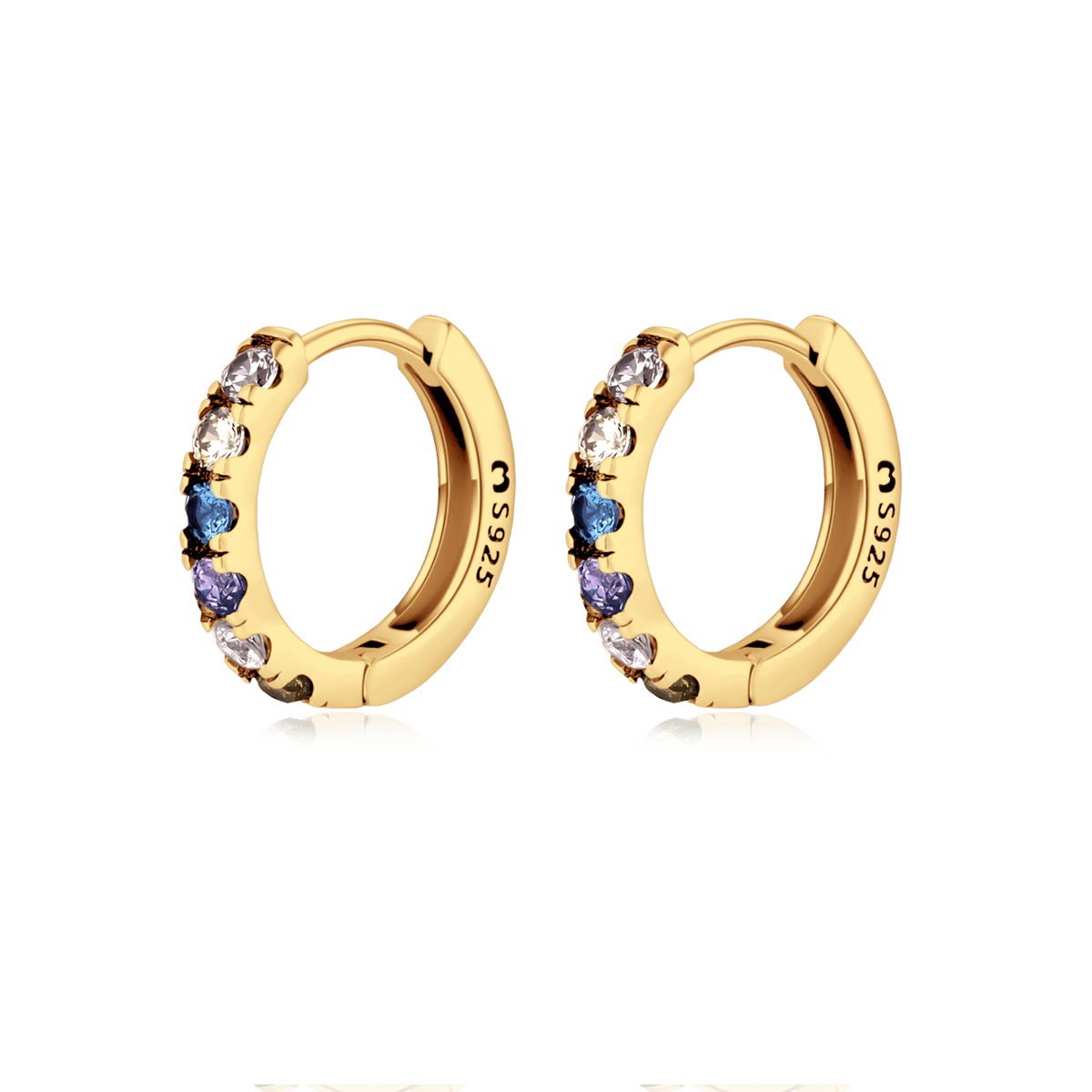 Colorful Zircons Earrings - Milas Jewels Shop