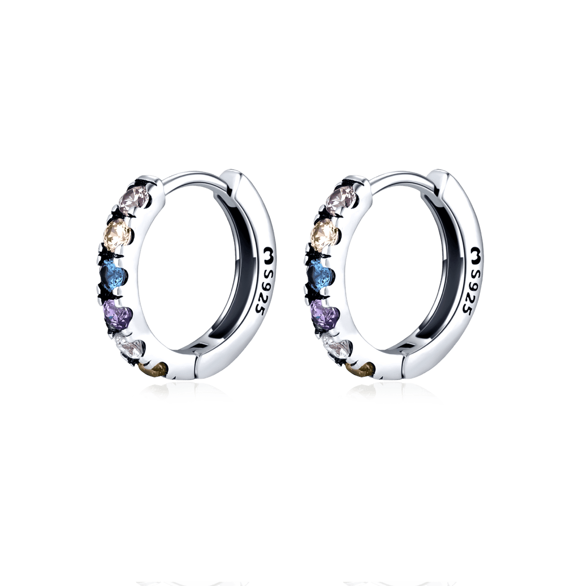 Colorful Zircons Earrings - Milas Jewels Shop