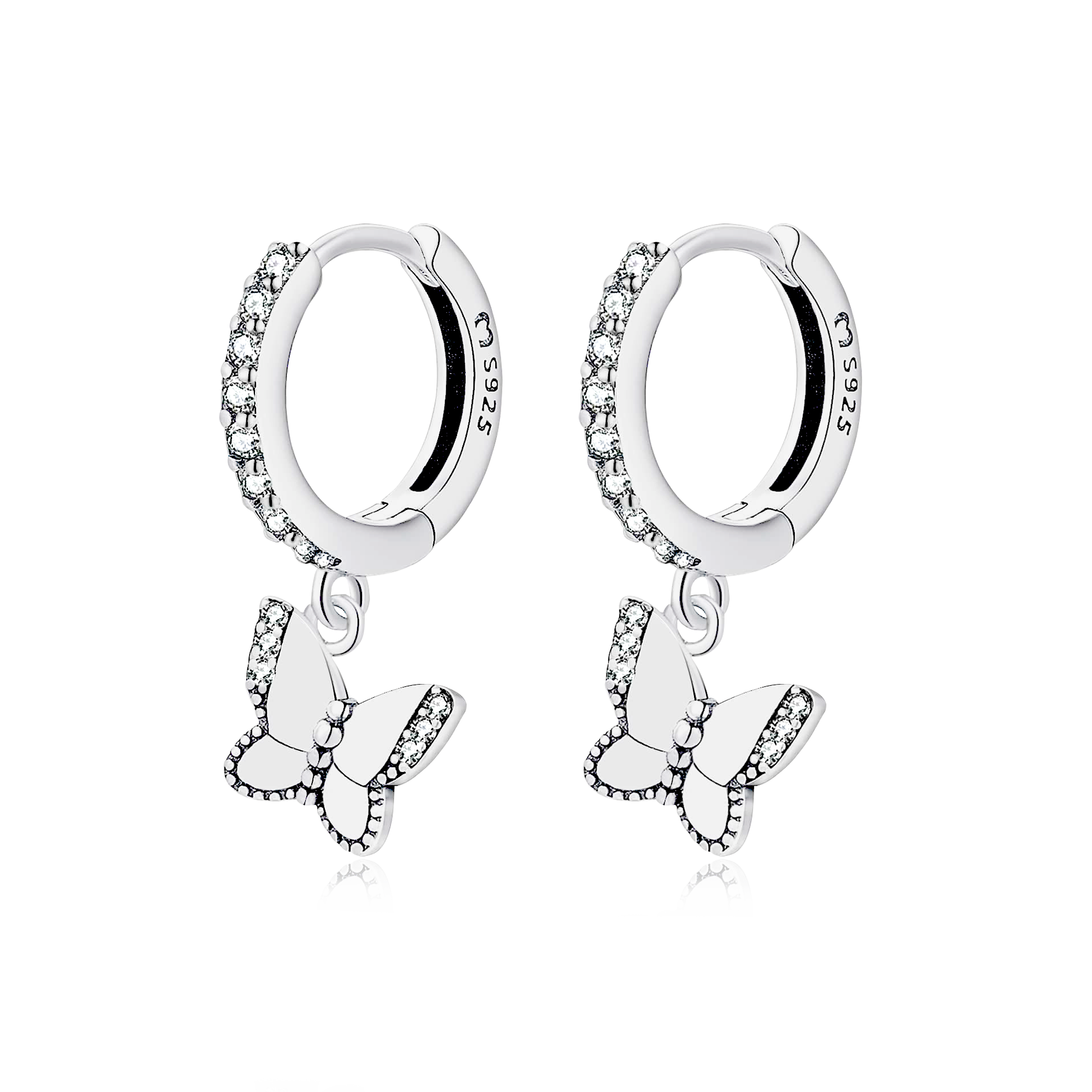 Illuminated Butterfly Earrings - Milas Jewels Shop