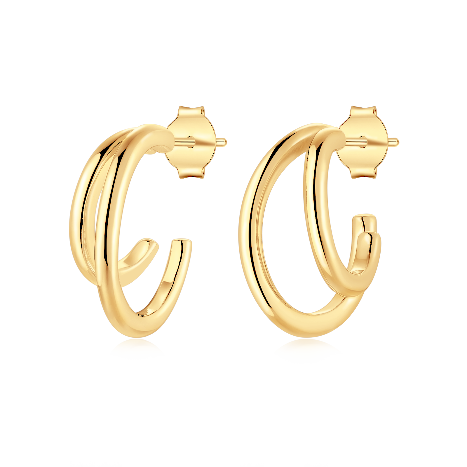 Half Ring Reflex Earrings - Milas Jewels Shop