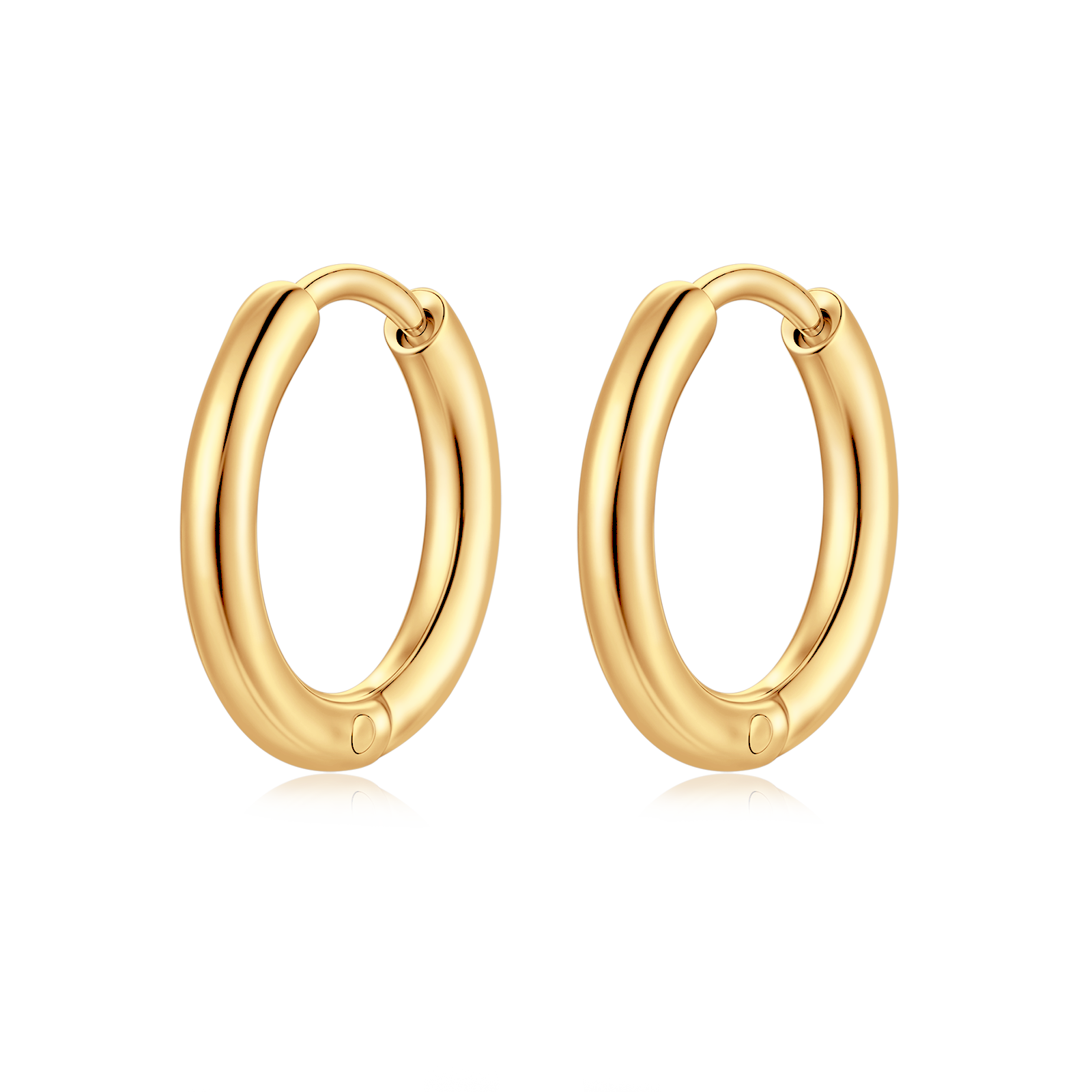 Steel Rounda Earrings - Milas Jewels Shop