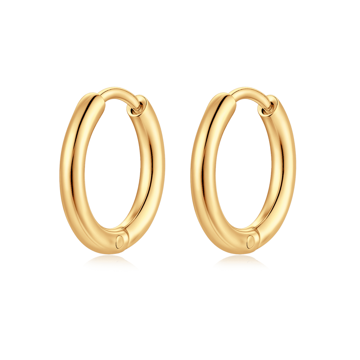 Steel Rounda Earrings - Milas Jewels Shop