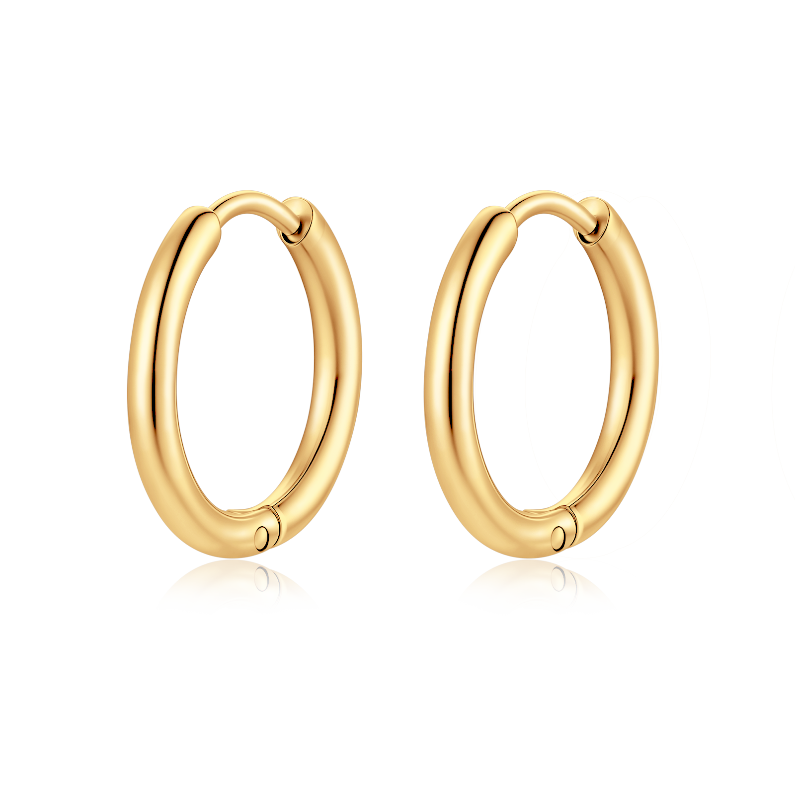 Steel Rounda Earrings - Milas Jewels Shop