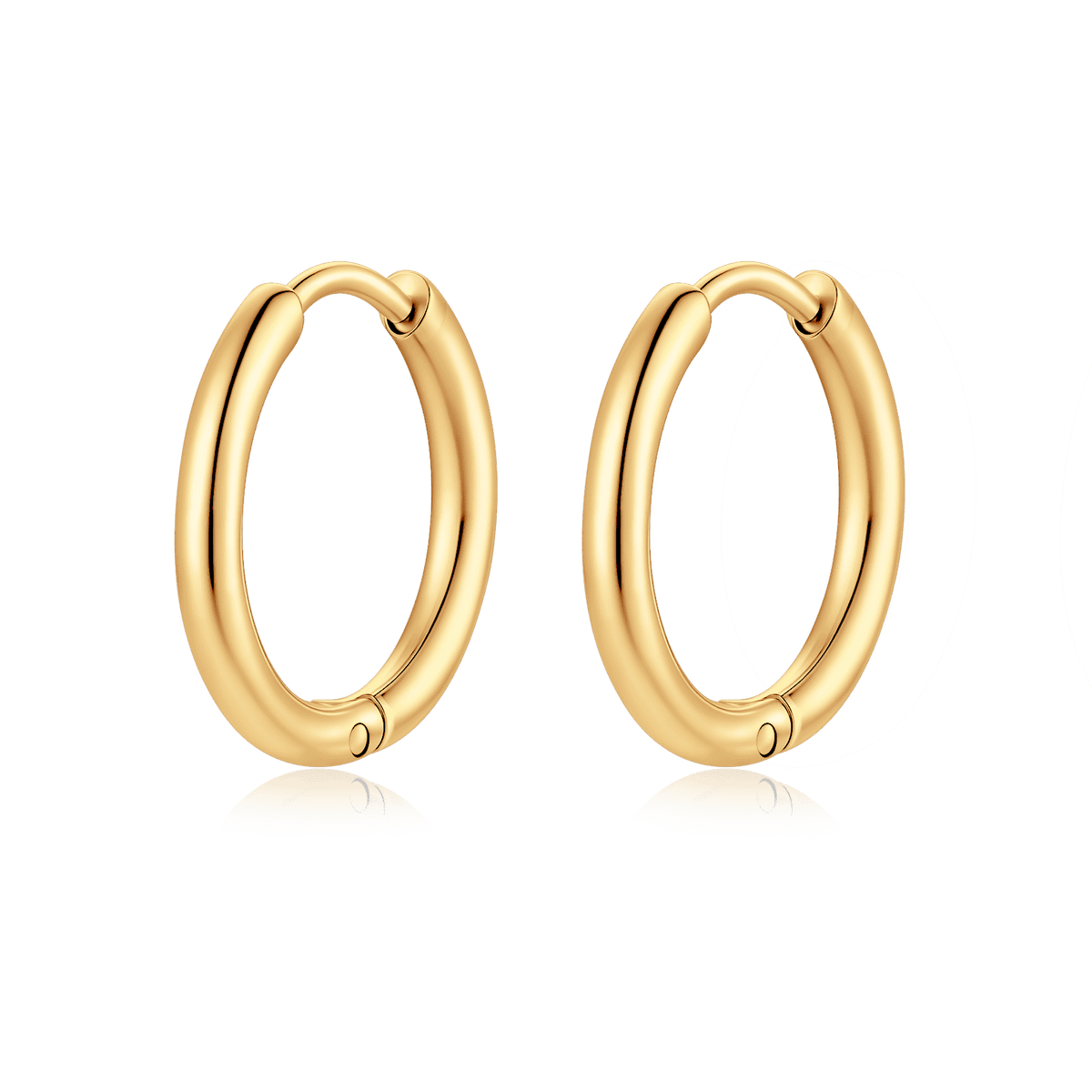 Steel Rounda Earrings - Milas Jewels Shop