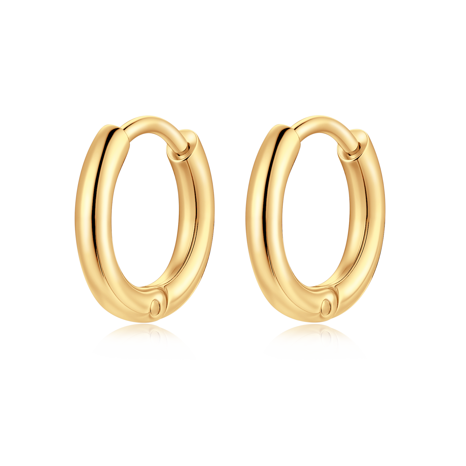 Steel Rounda Earrings - Milas Jewels Shop