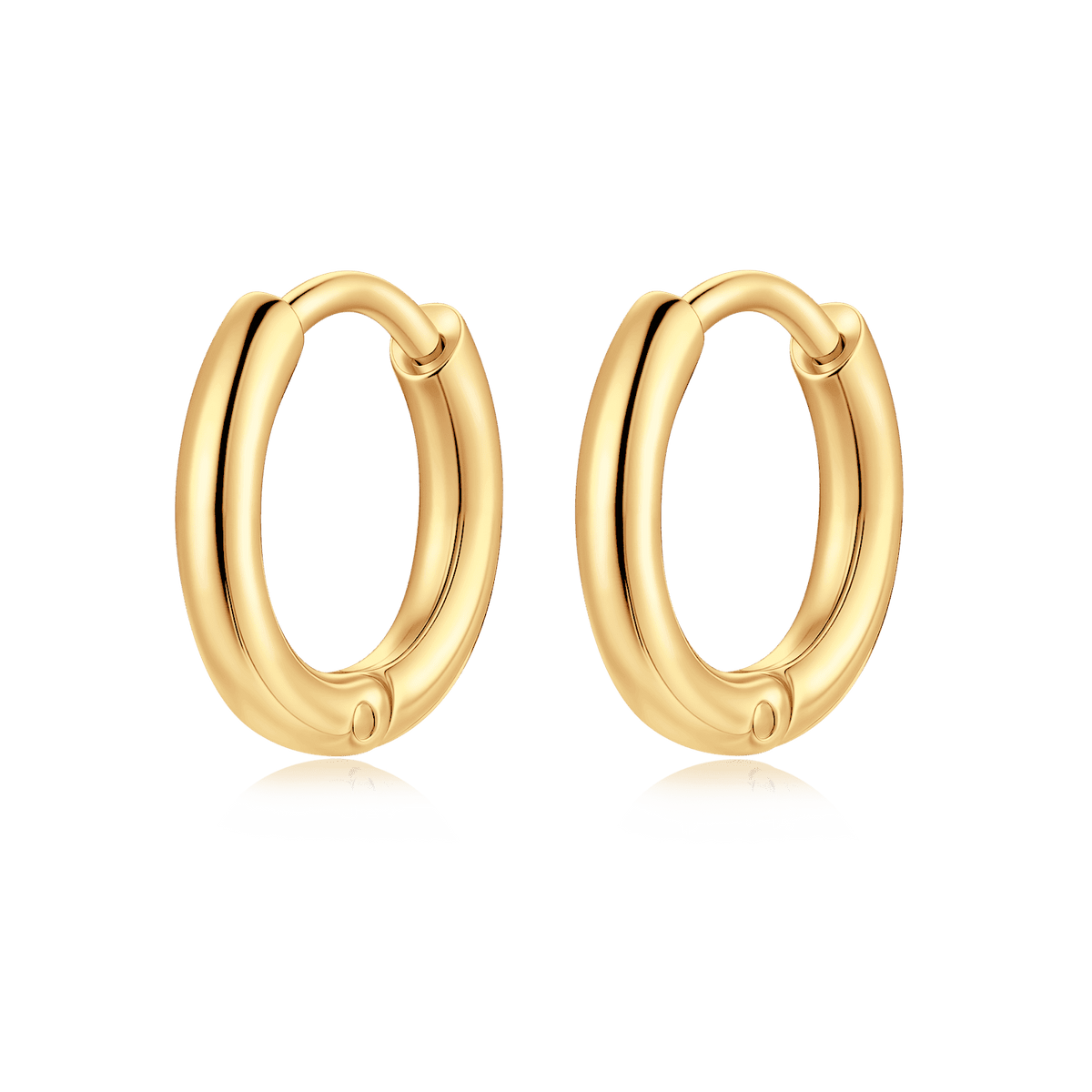 Steel Rounda Earrings - Milas Jewels Shop