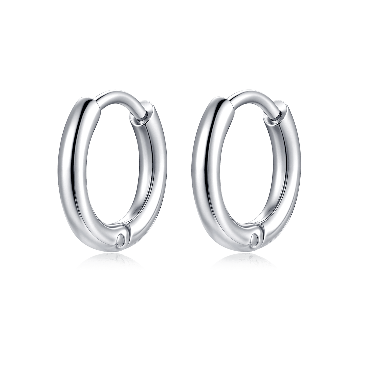 Steel Rounda Earrings - Milas Jewels Shop