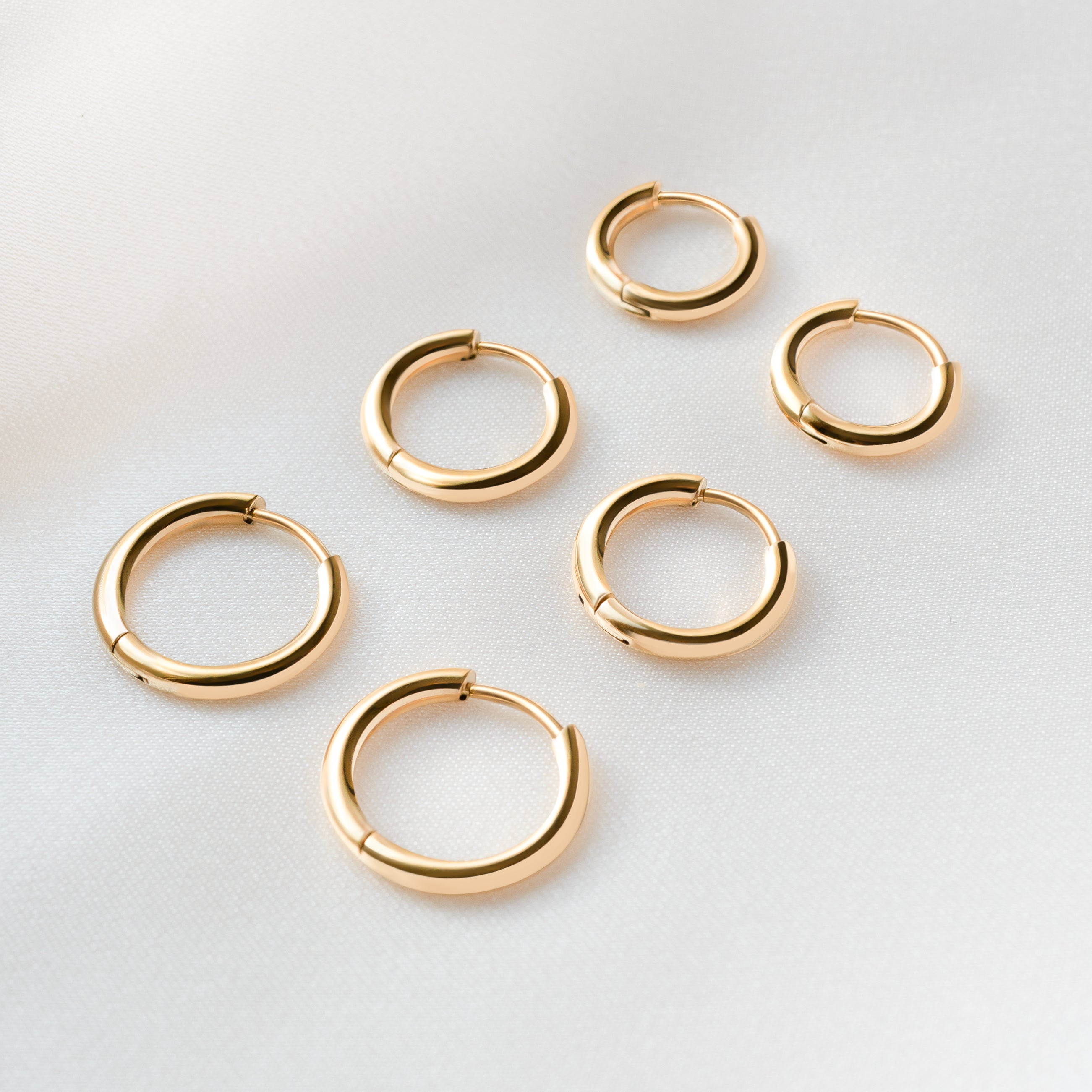 Steel Rounda Earrings - Milas Jewels Shop