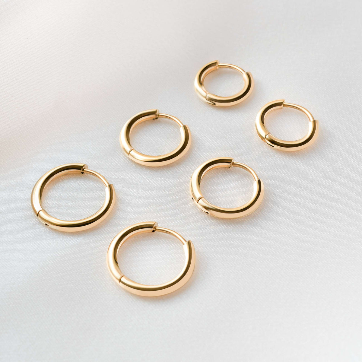 Steel Rounda Earrings - Milas Jewels Shop