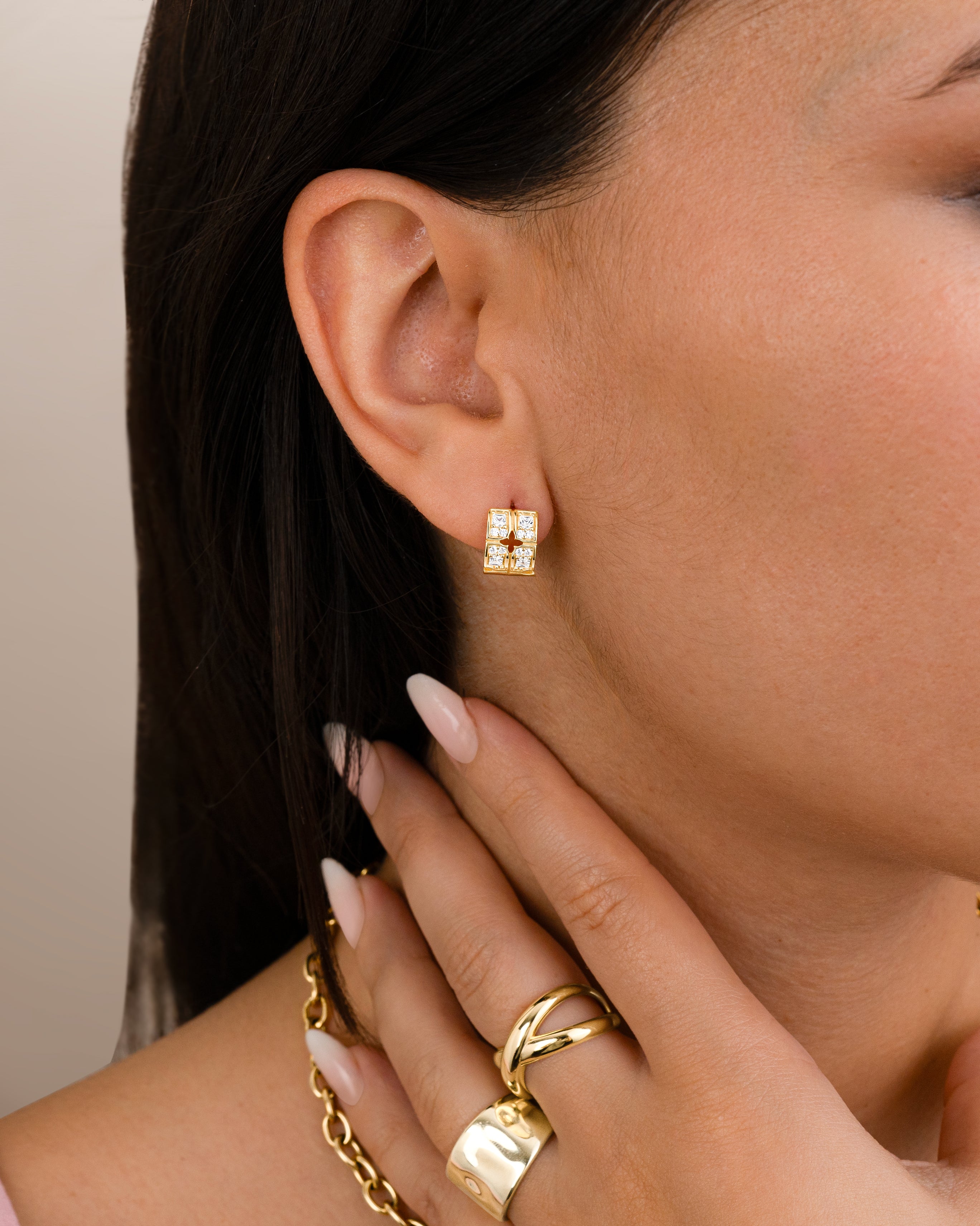 Cruciform Earrings - Milas Jewels Shop