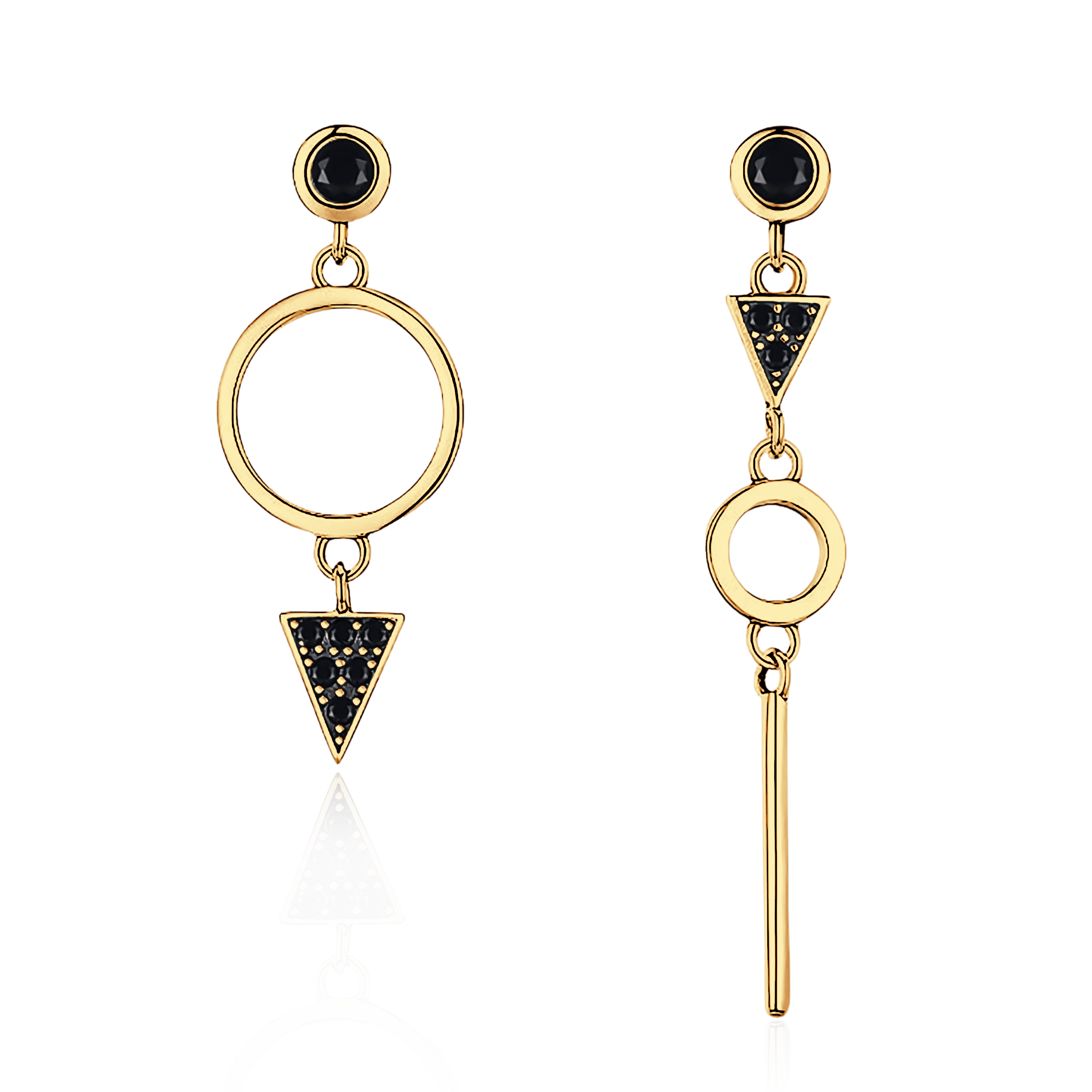 Black Spinel Earrings - Milas Jewels Shop