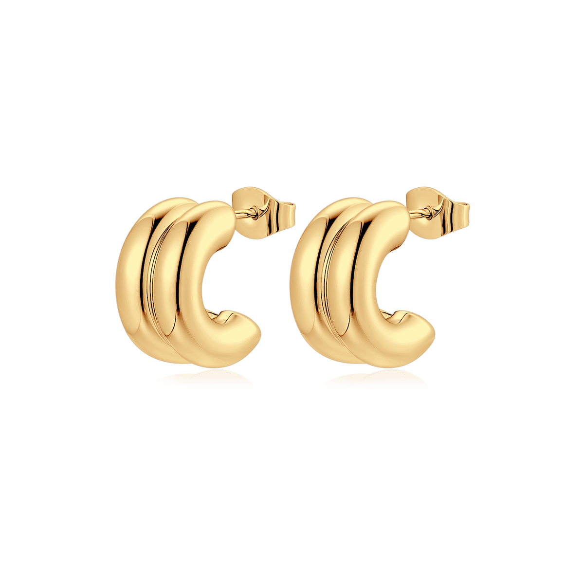 Half Ring Arashi Earrings - Milas Jewels Shop