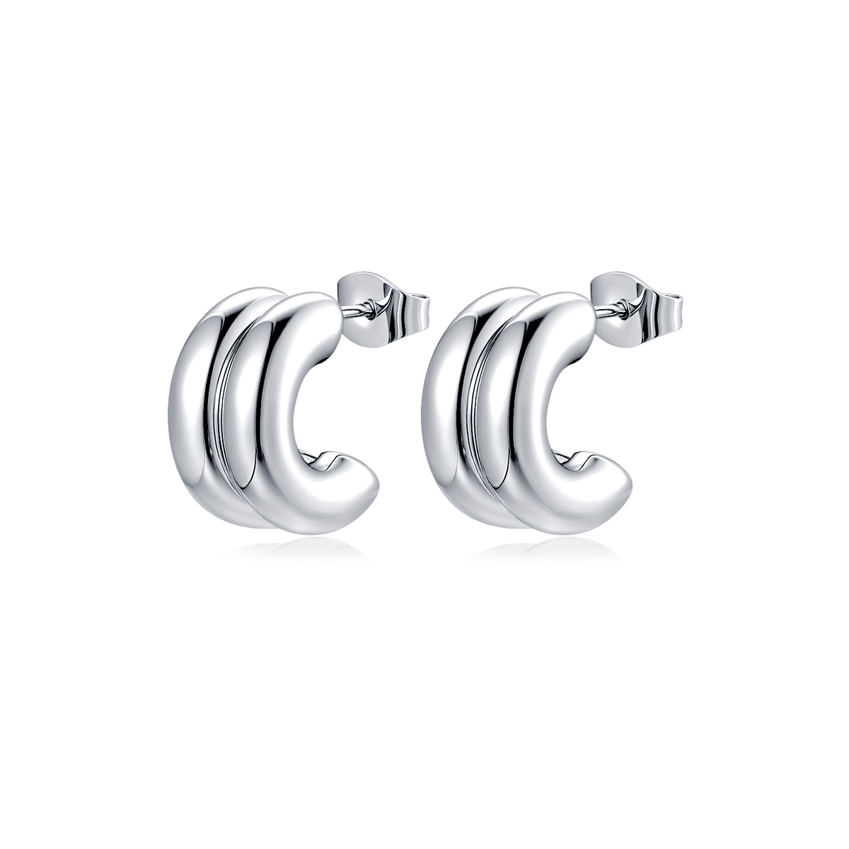 Half Ring Arashi Earrings - Milas Jewels Shop