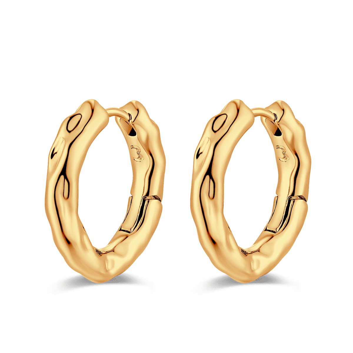 Corrugated Hoop Earrings