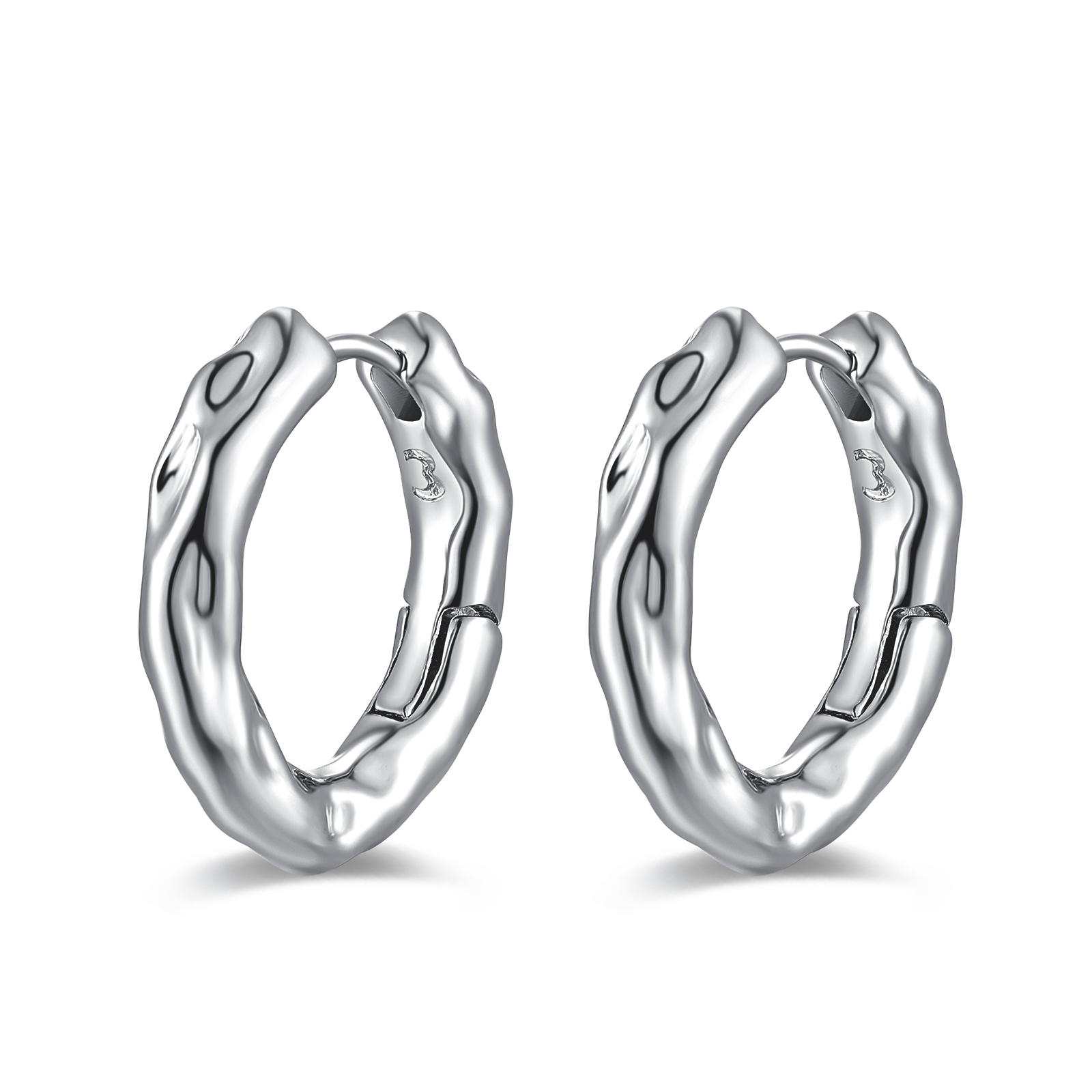 Corrugated Hoop Earrings