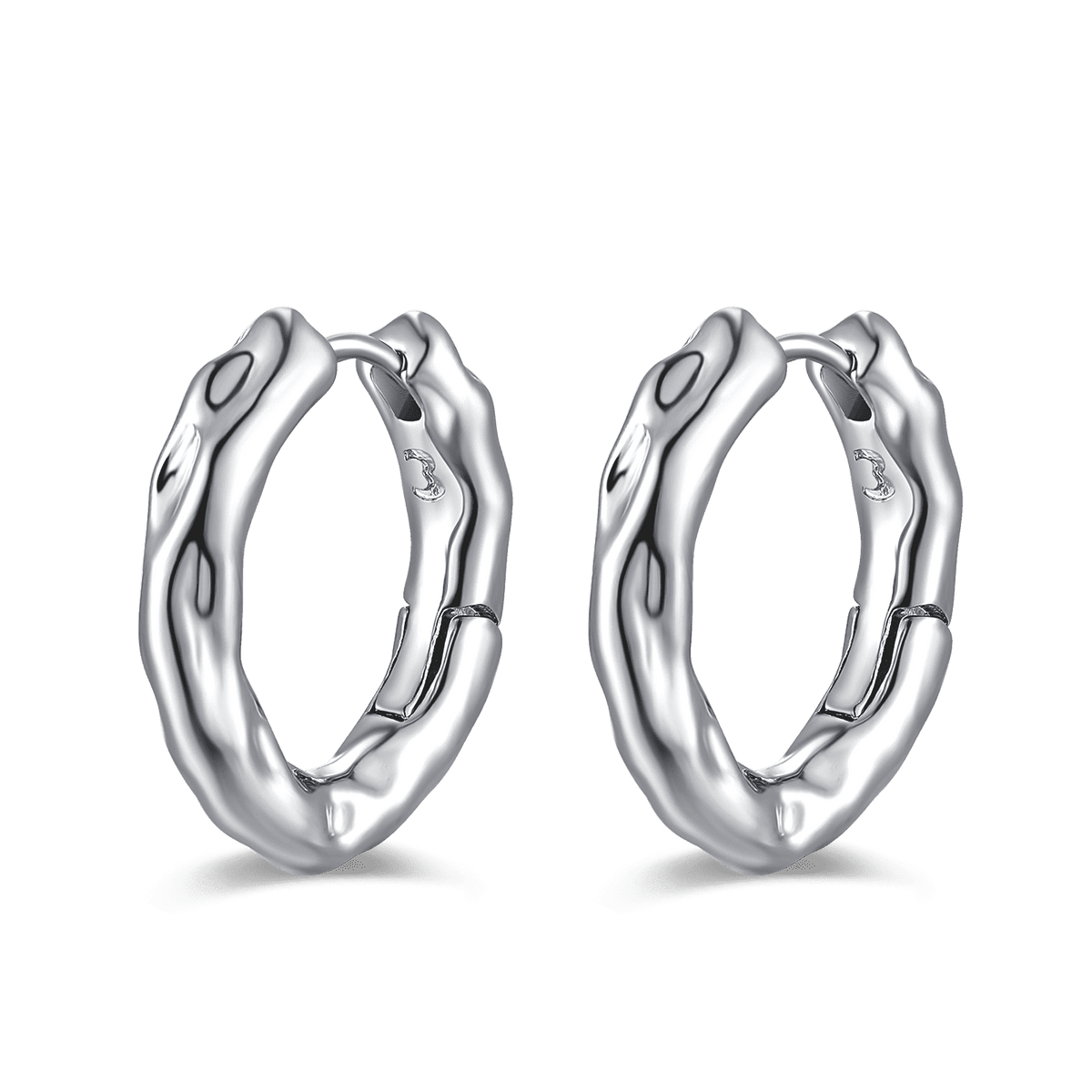 Corrugated Hoop Earrings