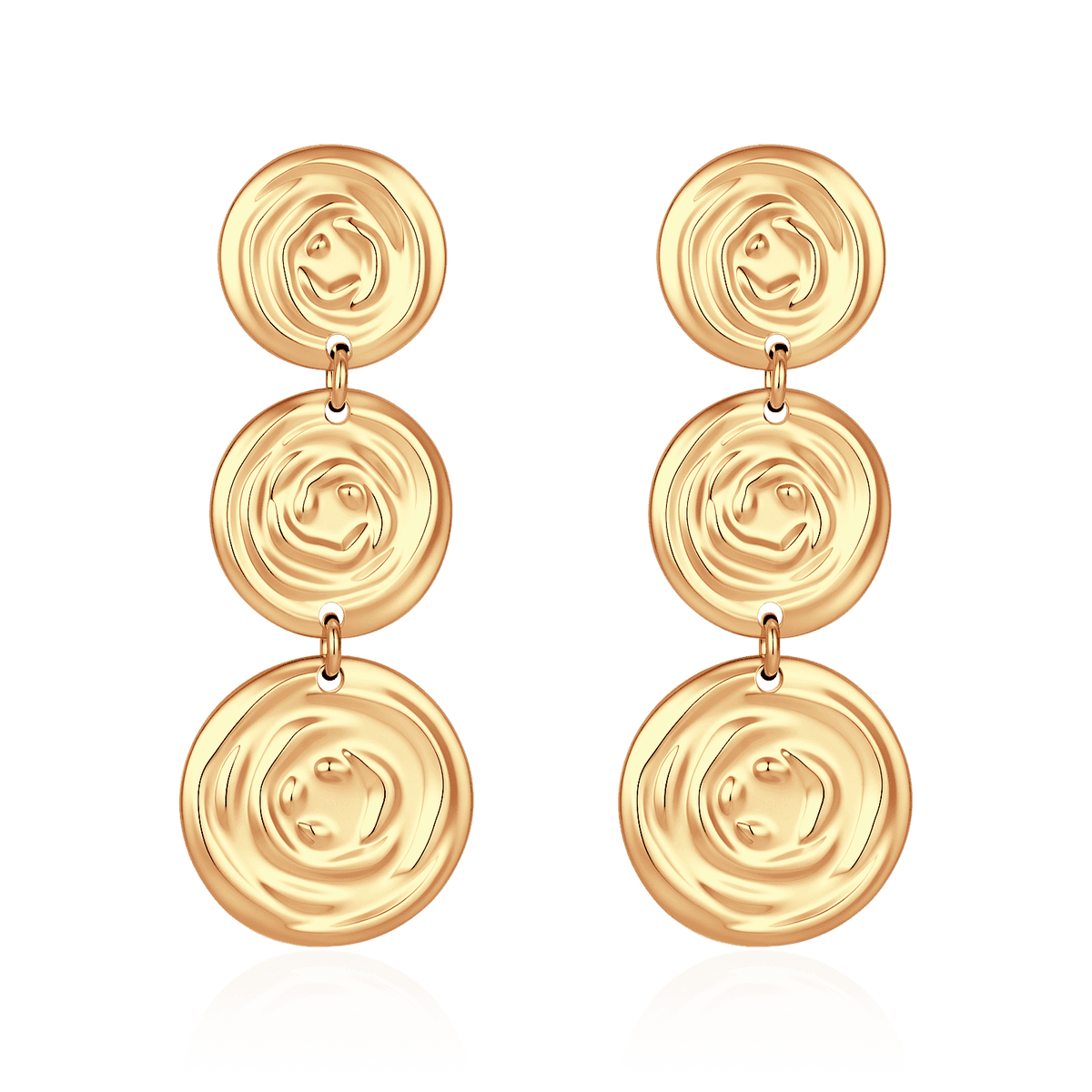 Spiral Disc Earrings
