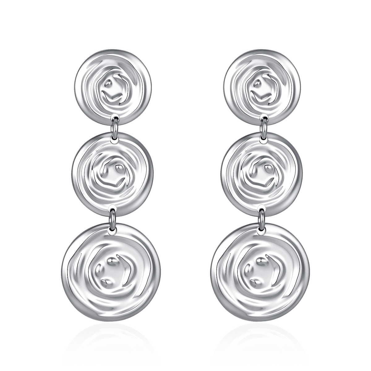 Spiral Disc Earrings