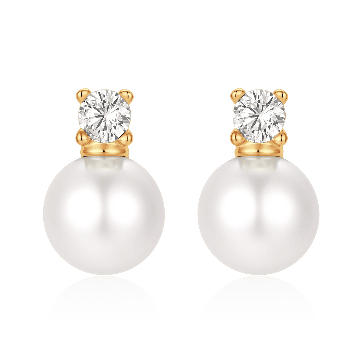 Zirconia Pearls Earrings